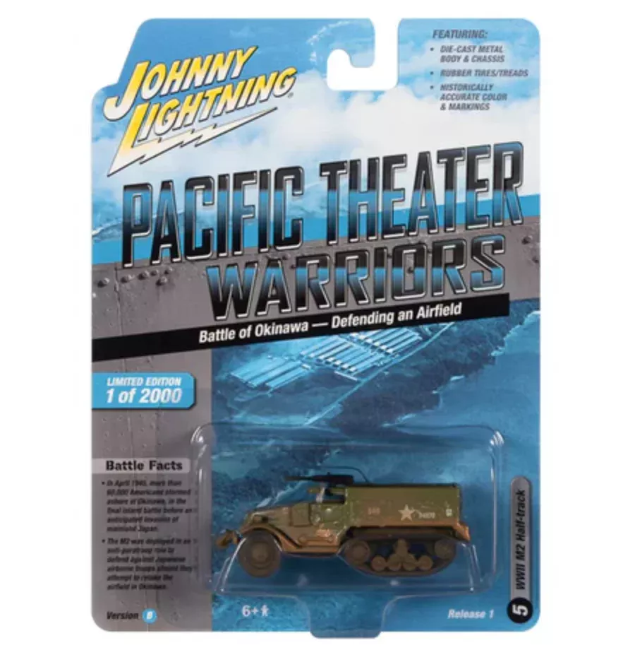 Johnny Lightning JLML007 Pacific Theater Warriors Version B M2 Half-Track