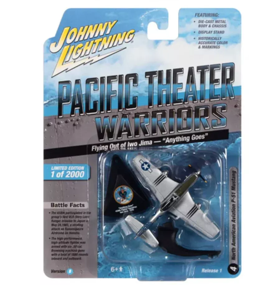 Johnny Lightning JLML007 Pacific Theater Warriors Version B P-51 Mustang Fighter