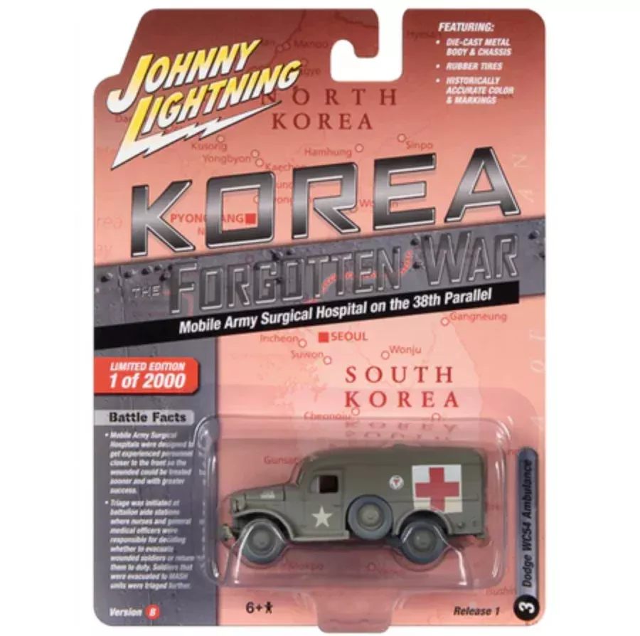 Johnny Lightning JLML009 Korea The Forgotten War Version B Dodge WC54 Ambulance
