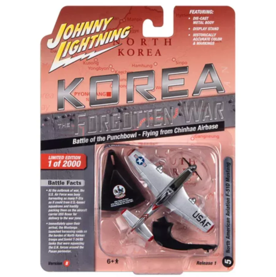 Johnny Lightning JLML009 Korea Forgotten War Version B F-51D Mustang Fighter