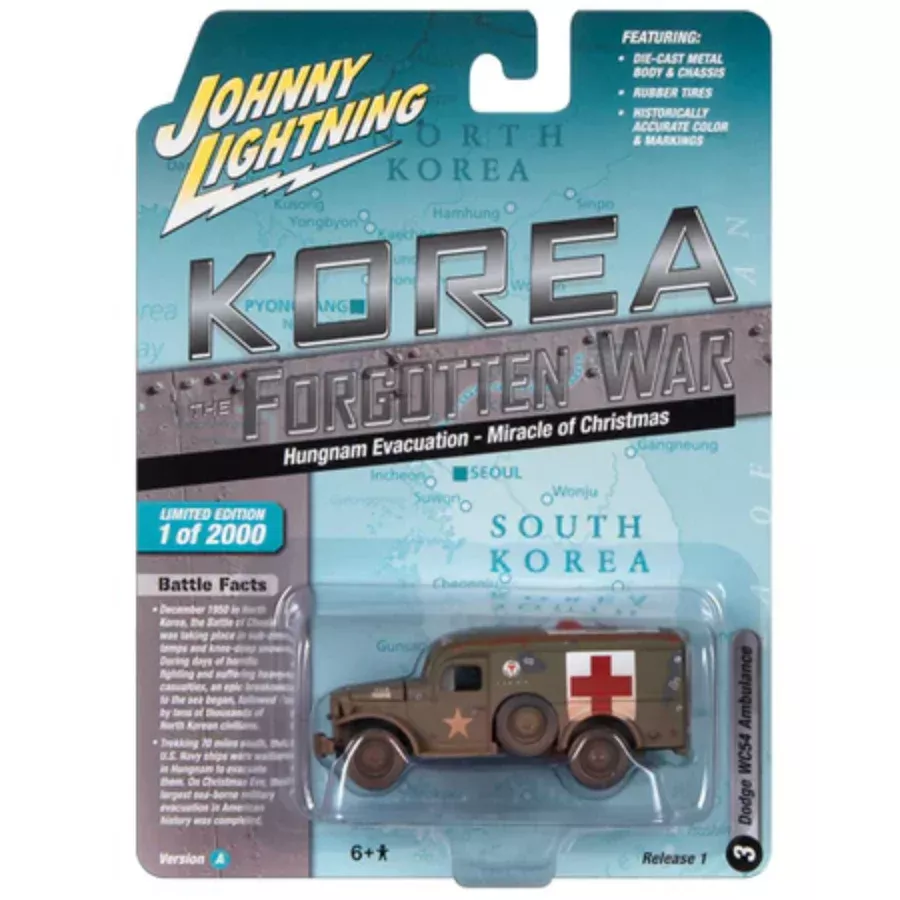 Johnny Lightning JLML009 Korea The Forgotten War Version A Dodge WC54 Ambulance