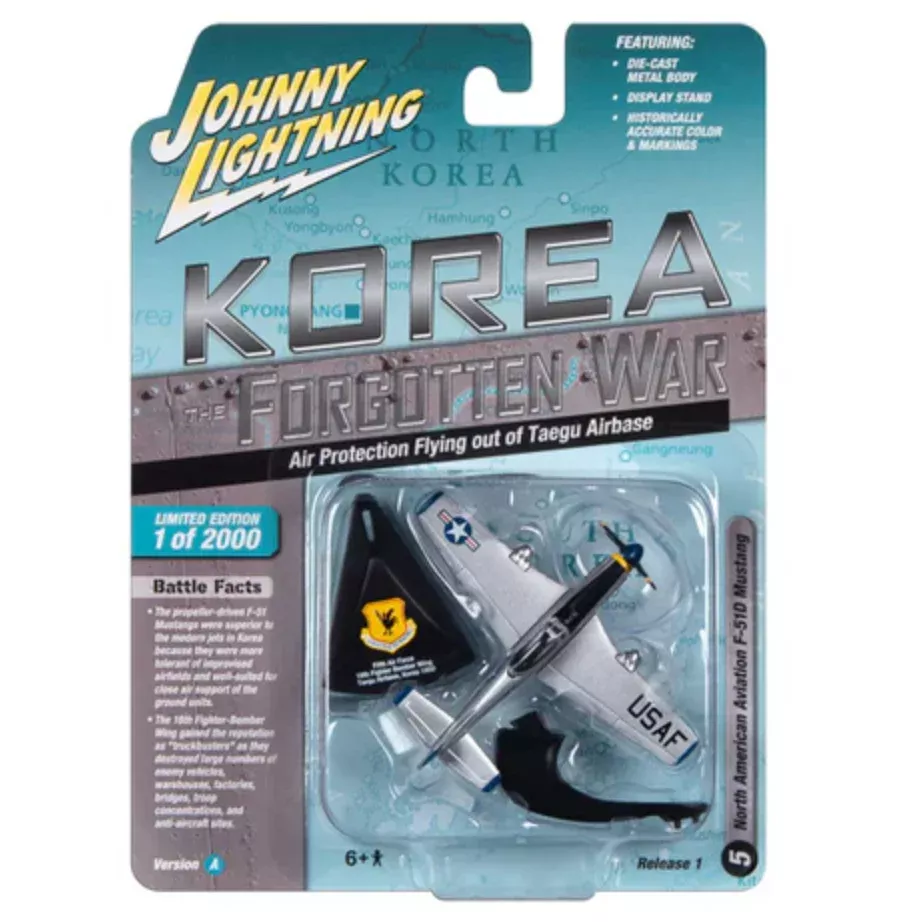 Johnny Lightning JLML009 Korea Forgotten War Version A F-51D Mustang Fighter