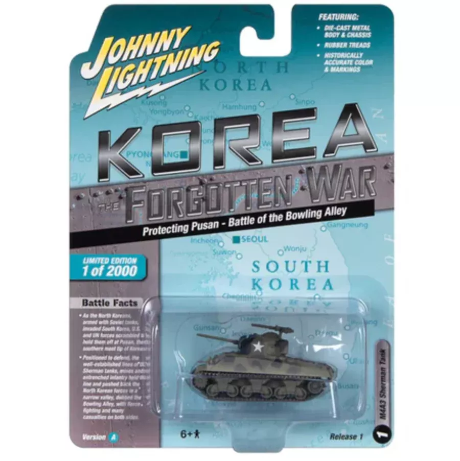 Johnny Lightning JLML009 Korea The Forgotten War Version A M4A3 Sherman Tank
