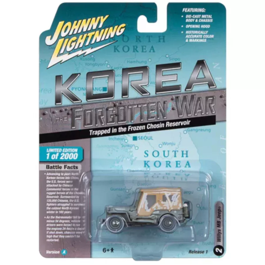 Johnny Lightning JLML009 Korea The Forgotten War Version A Willys MB Jeep