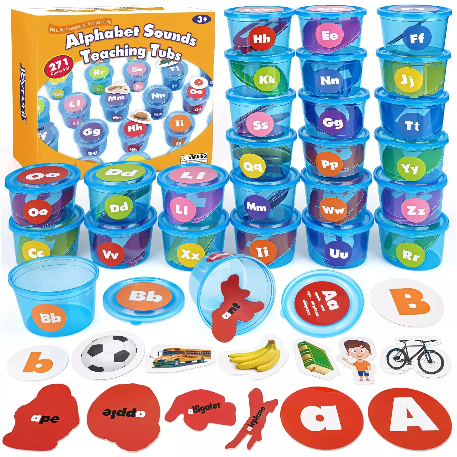 Joyreal Alphabet Learning Toys for Toddlers - 271 Pcs Educational Set