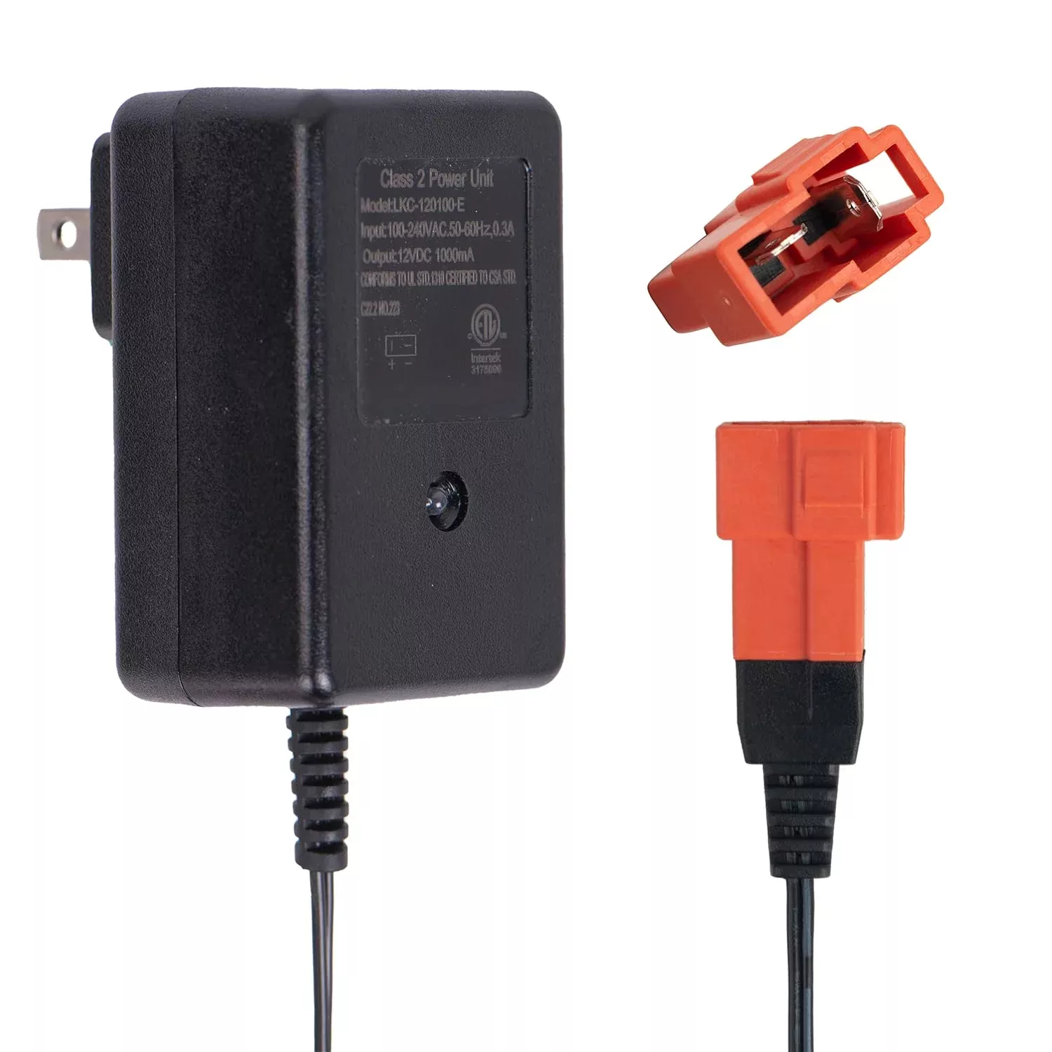 jssandan 12V Charger for Ride-On Toys - Square Plug, 1000MA