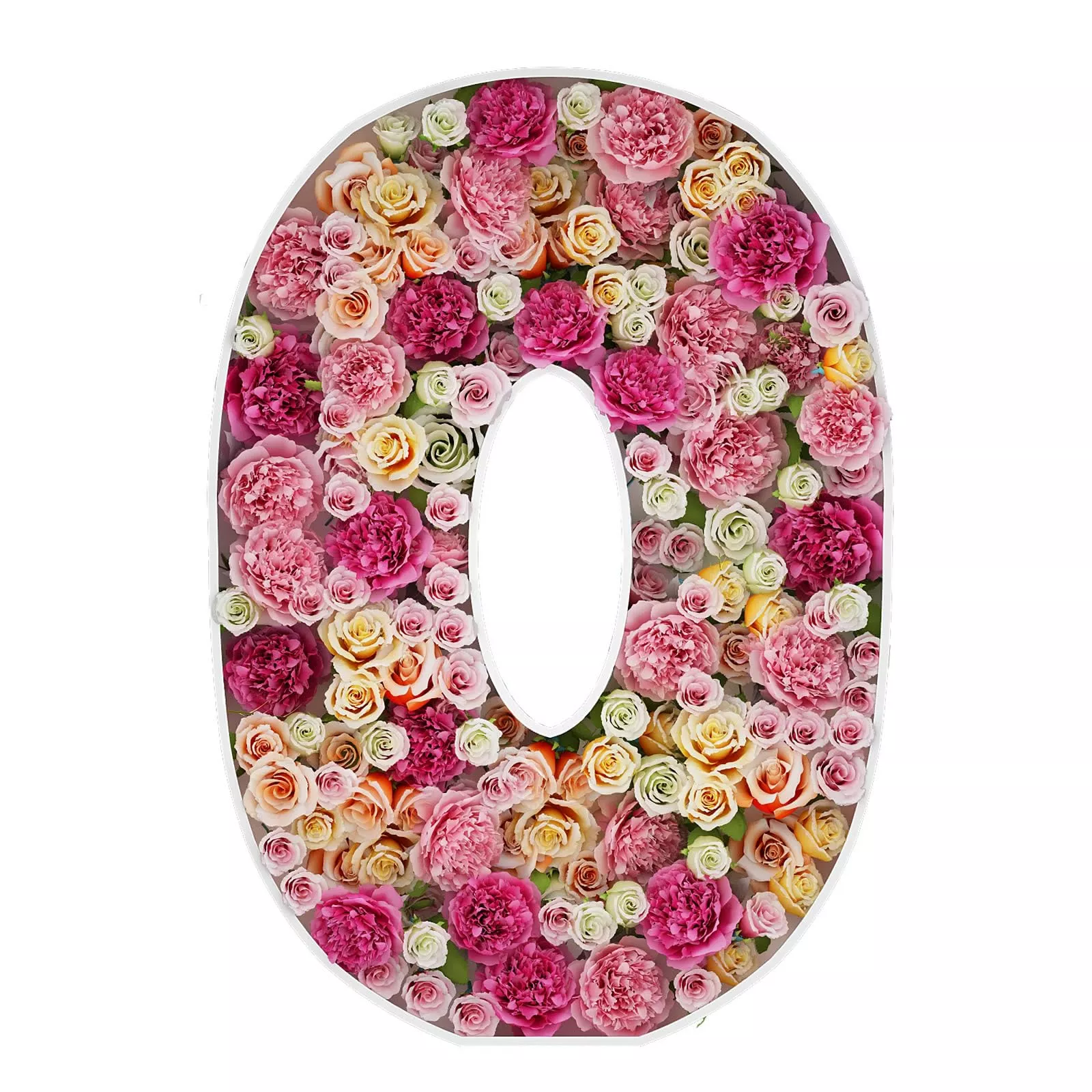 JW Passion 2FT Mosaic Balloon Frame Letter O - Party Decoration