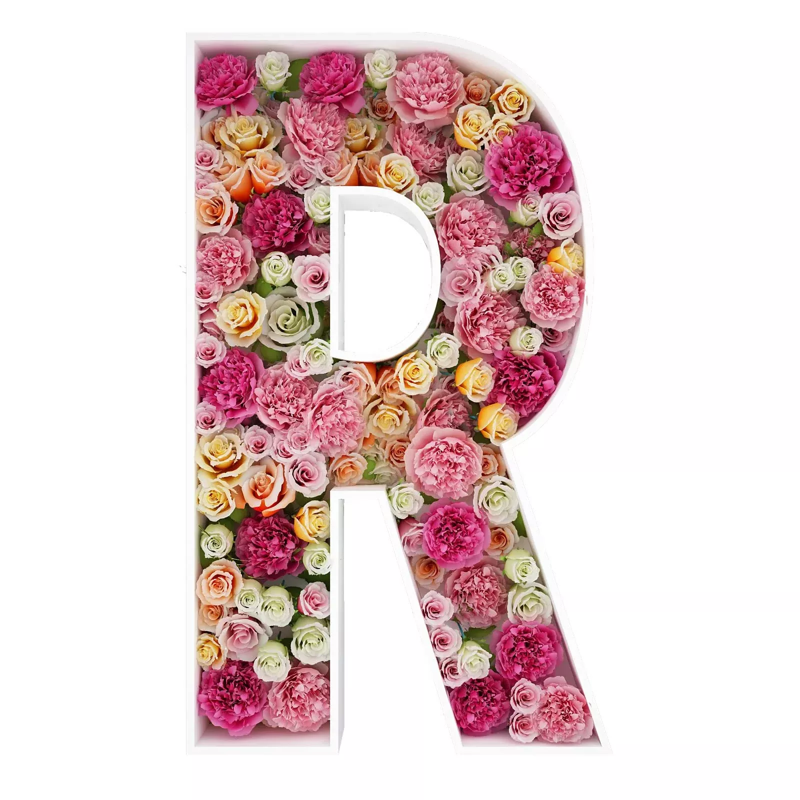 JW Passion 2FT Mosaic Balloon Frame Letter R - Party Backdrop Decor