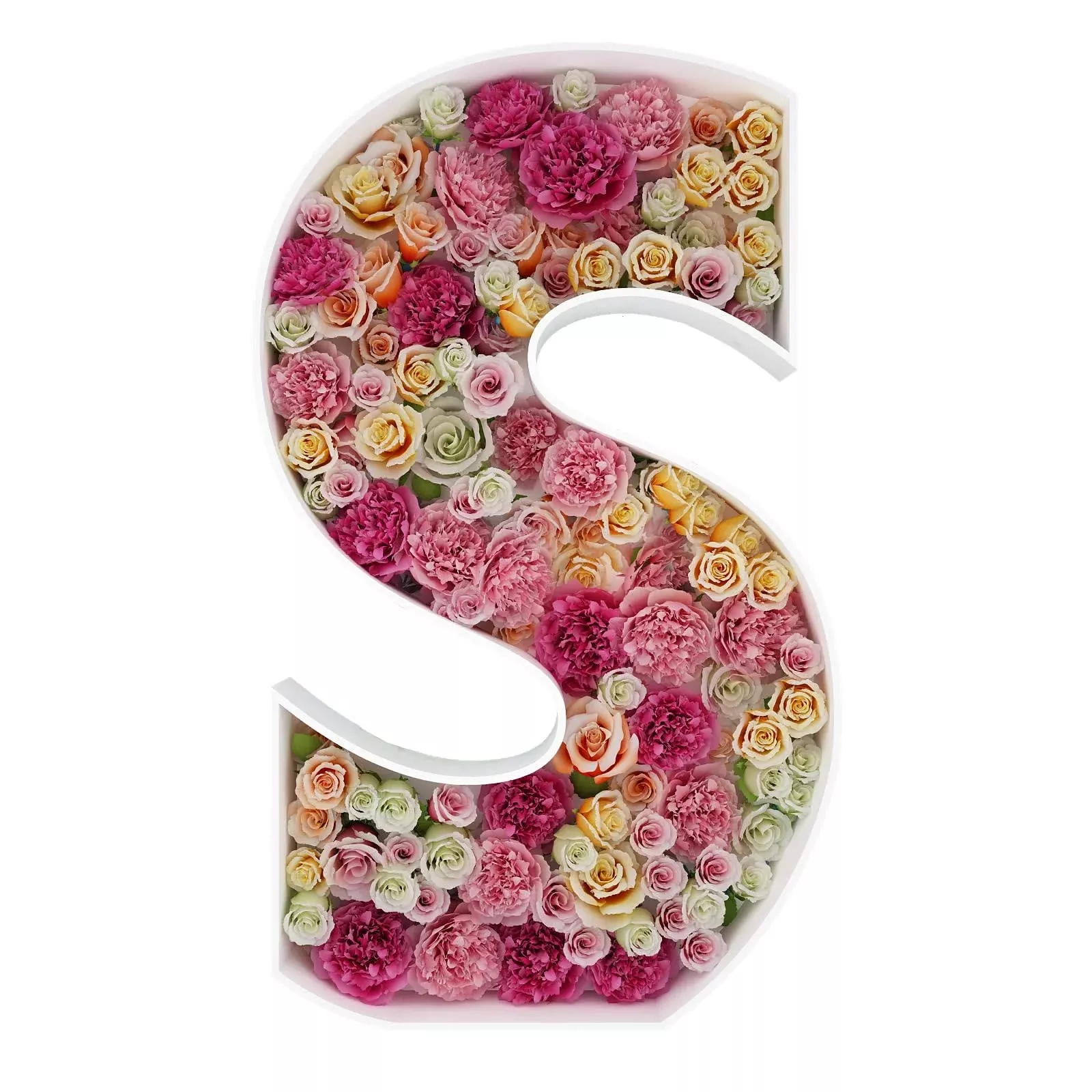 JW Passion 2FT Mosaic Balloon Frame Letter S - Party Decor