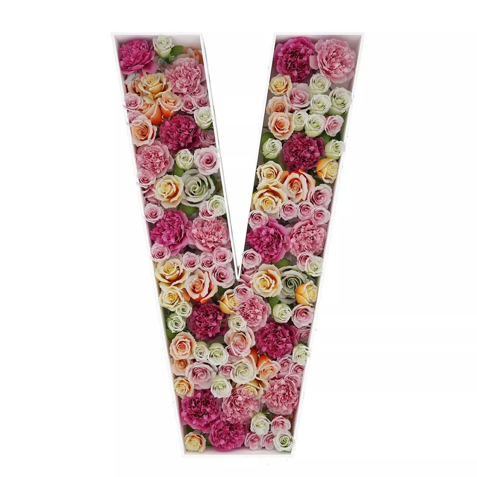 JW Passion 2FT Mosaic Balloon Frame Letter V - Party Decoration