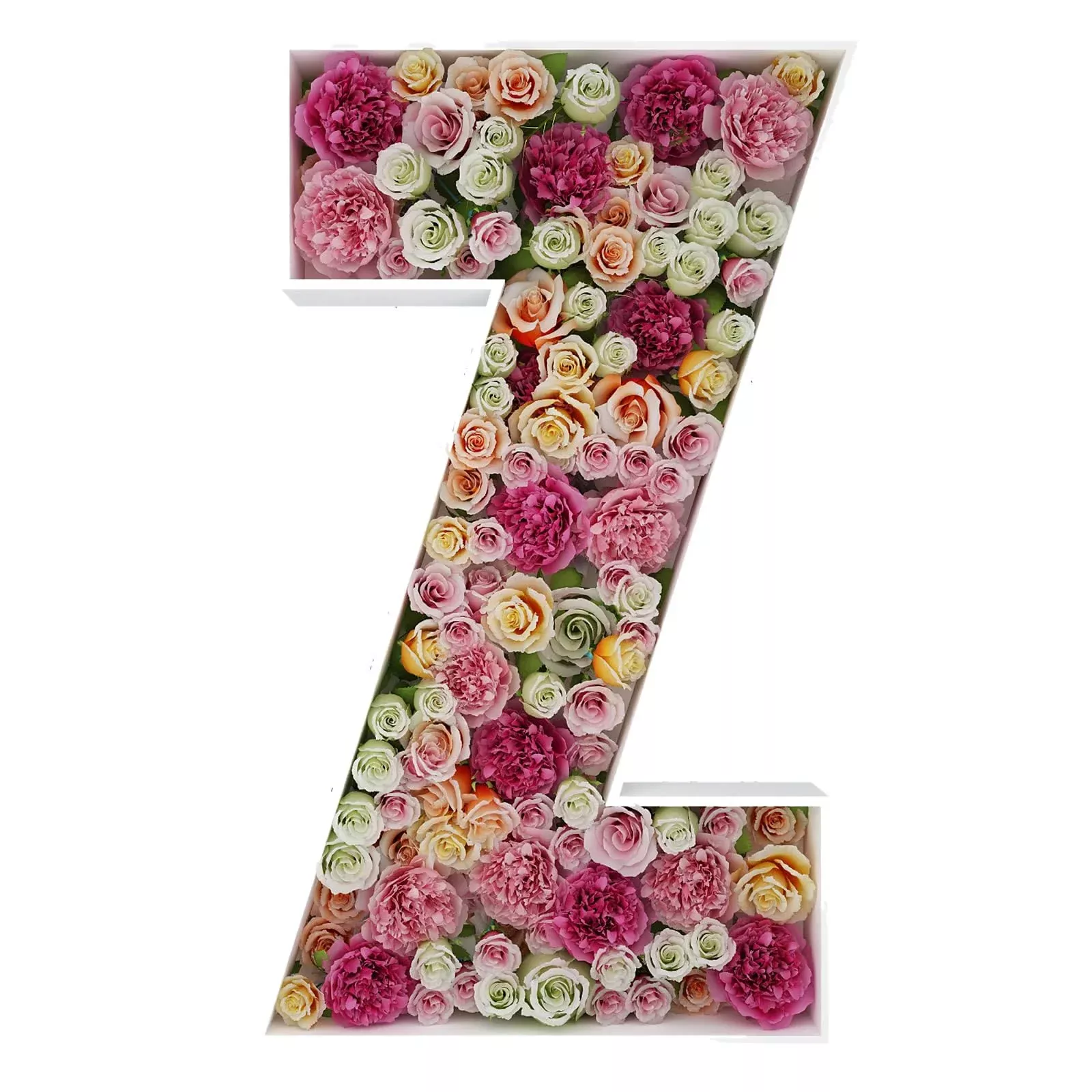 JW Passion Balloon Frame Letter Z 2FT Mosaic Decoration