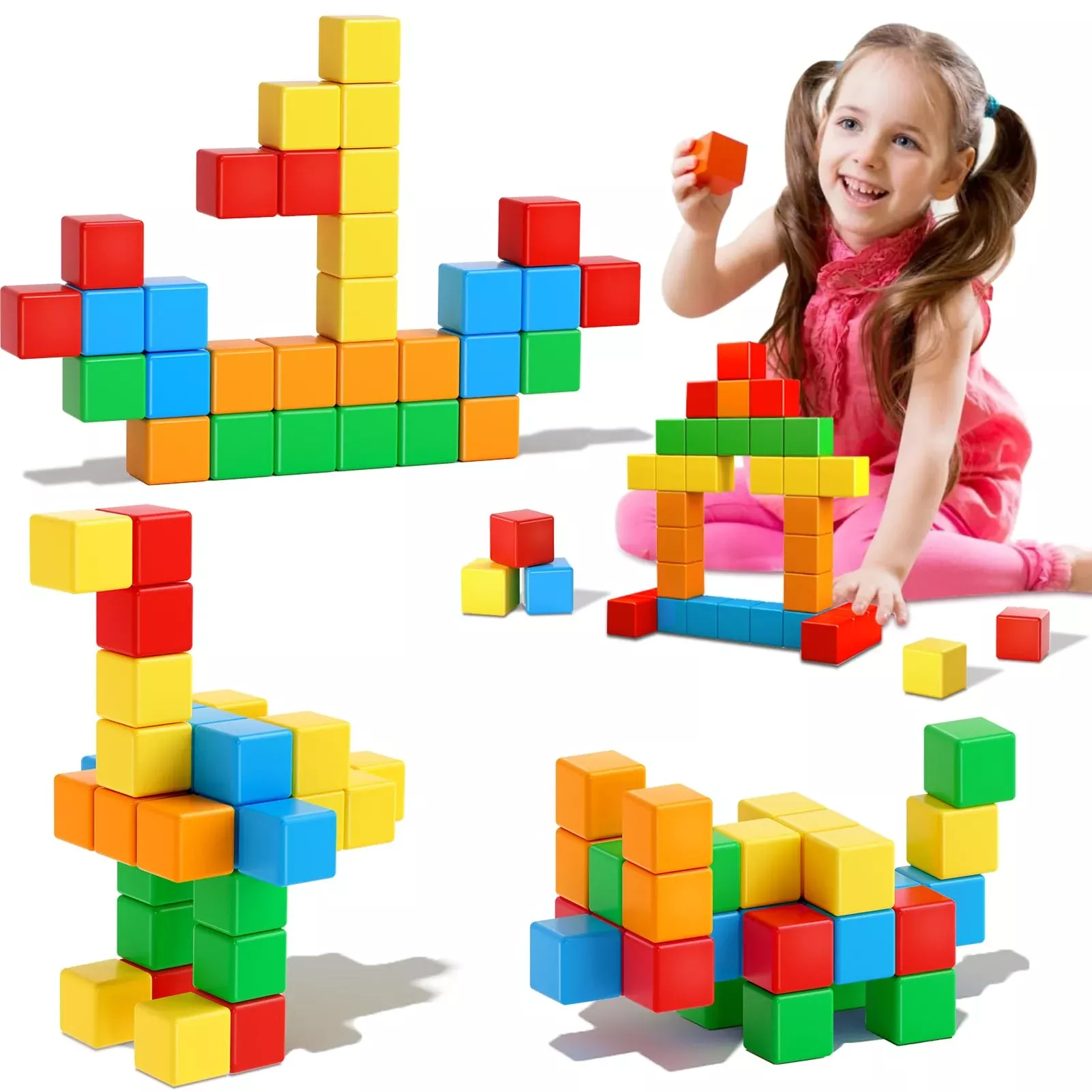 KAEILORU Magnetic Building Blocks for Toddlers, 20pcs, 1