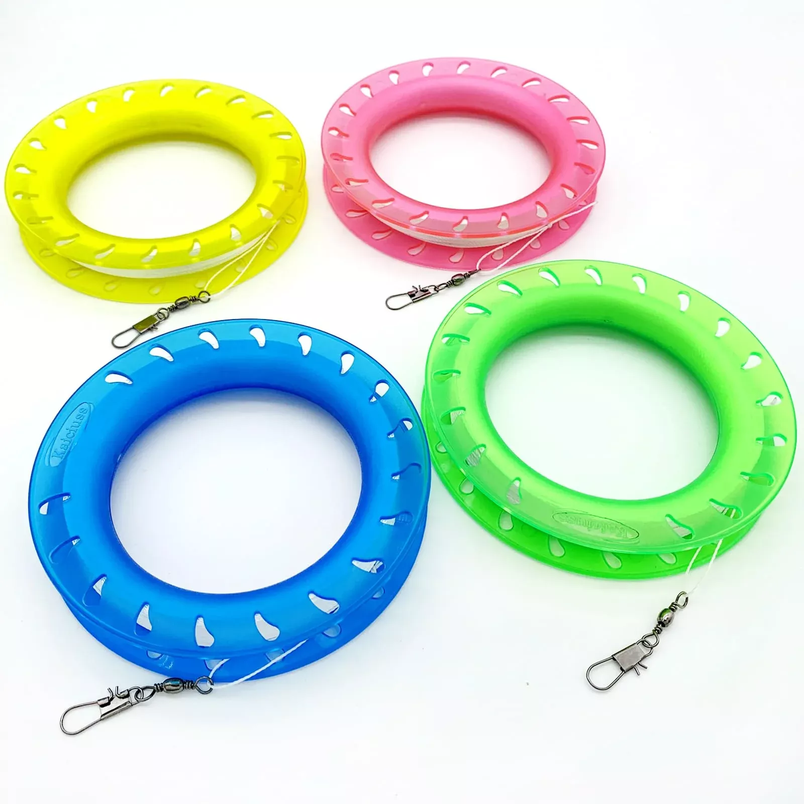 Kaiciuss 4 Pack Kite String Hoop For Kids, Kite Spool Set For Boys & G
