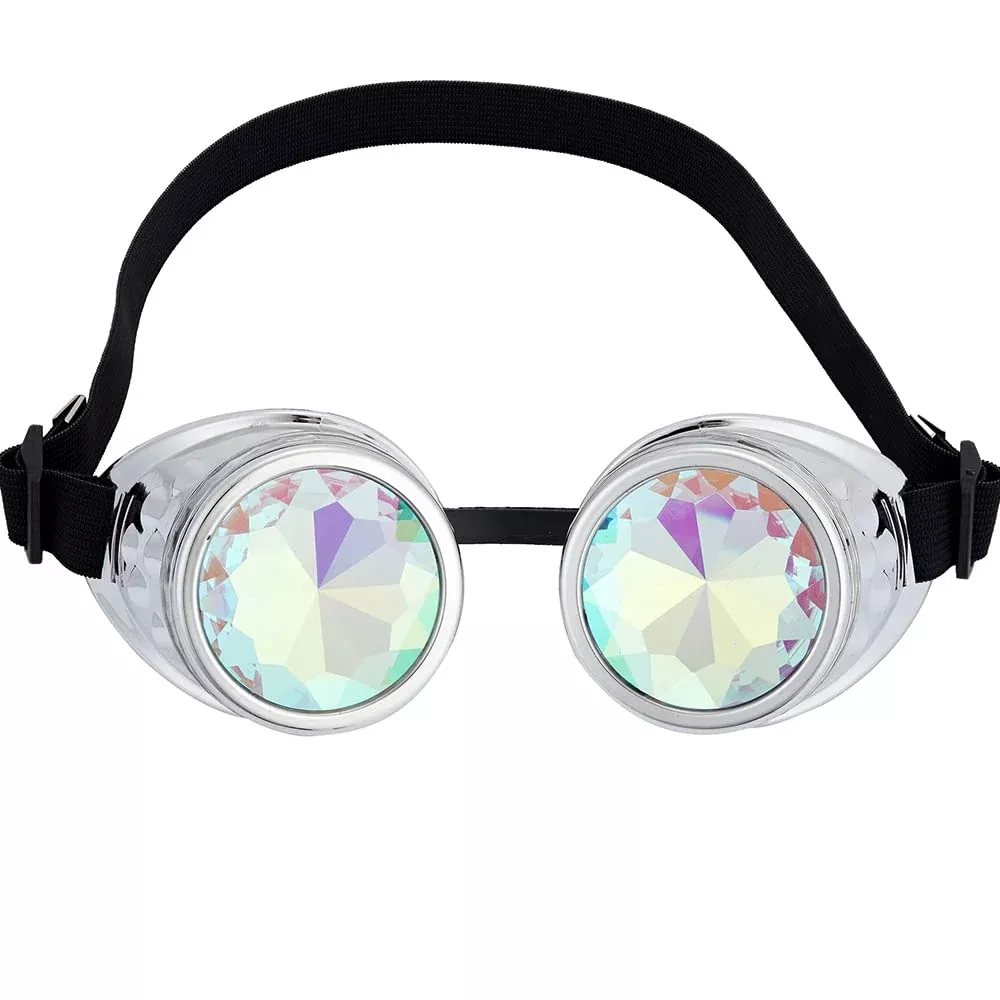 Kaleidoscope Goggles For Raves Trippy Psychedelic Steampunk Glasses Wi