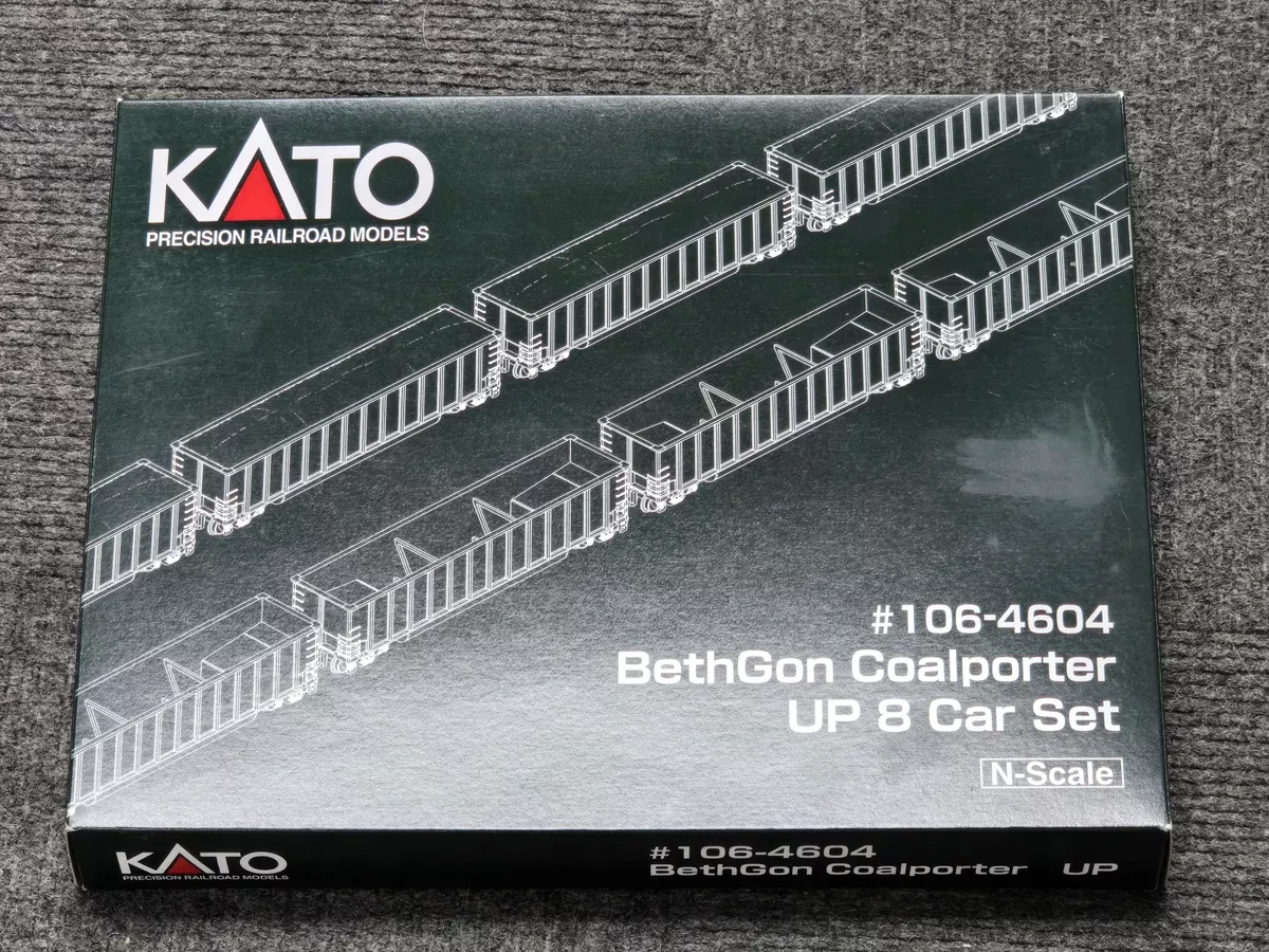 Kato 106-4604 N Scale Bethgon Coalporter Union Pacific UP (8 Pack) - USED