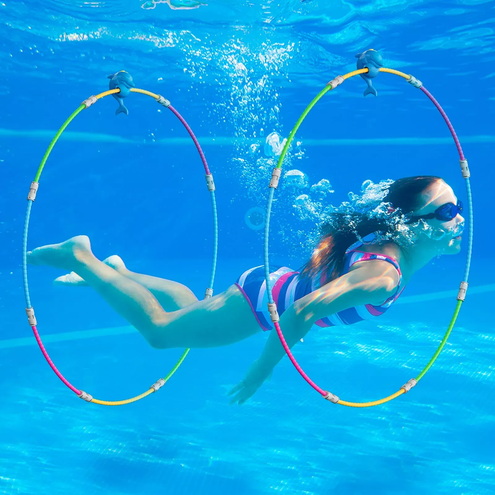 Keeparlus Pool Toys, Fun Swimming Pool Toys For Kids Diving Practice,