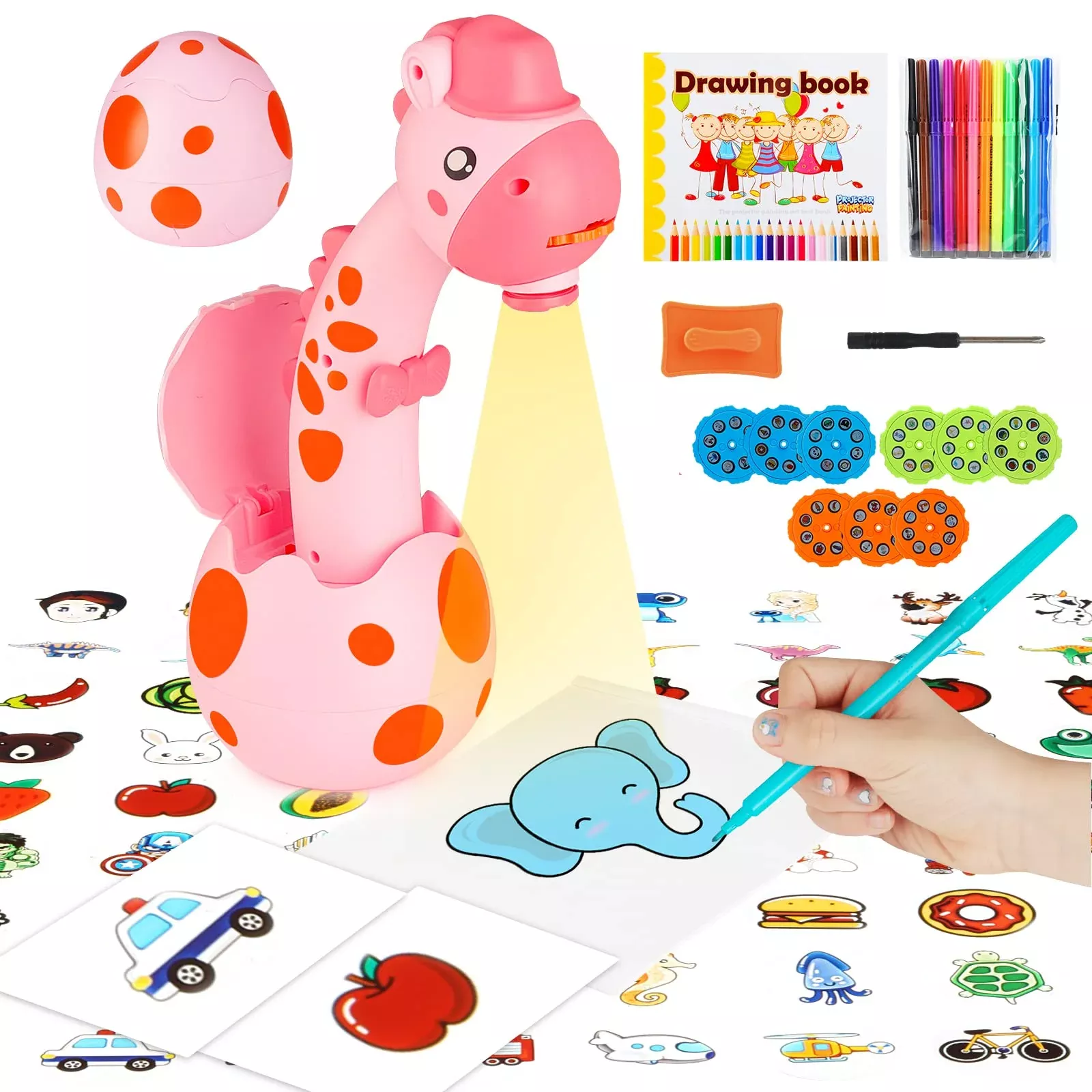 KETIEE Drawing Projector for Kids, Art Toy, Pink, Small, 72