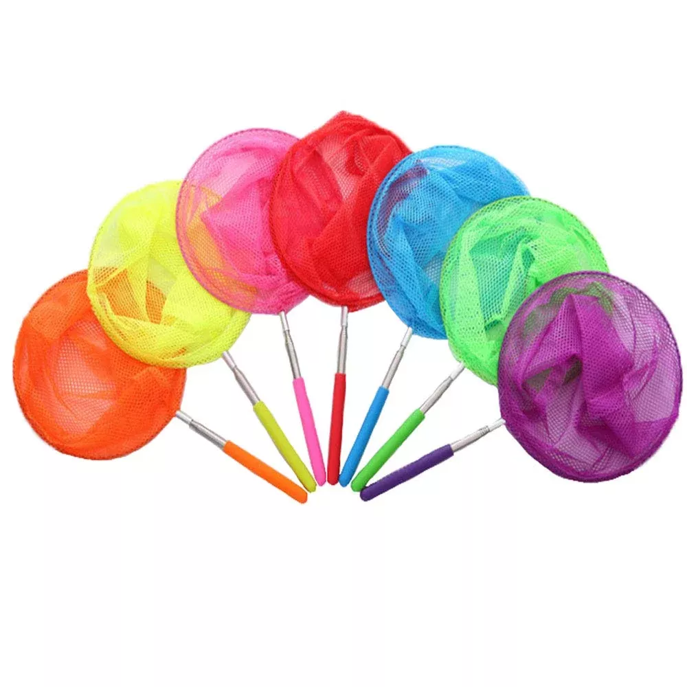 KISEER Butterfly Nets Set of 7, Telescopic, Multi-Color, Kids