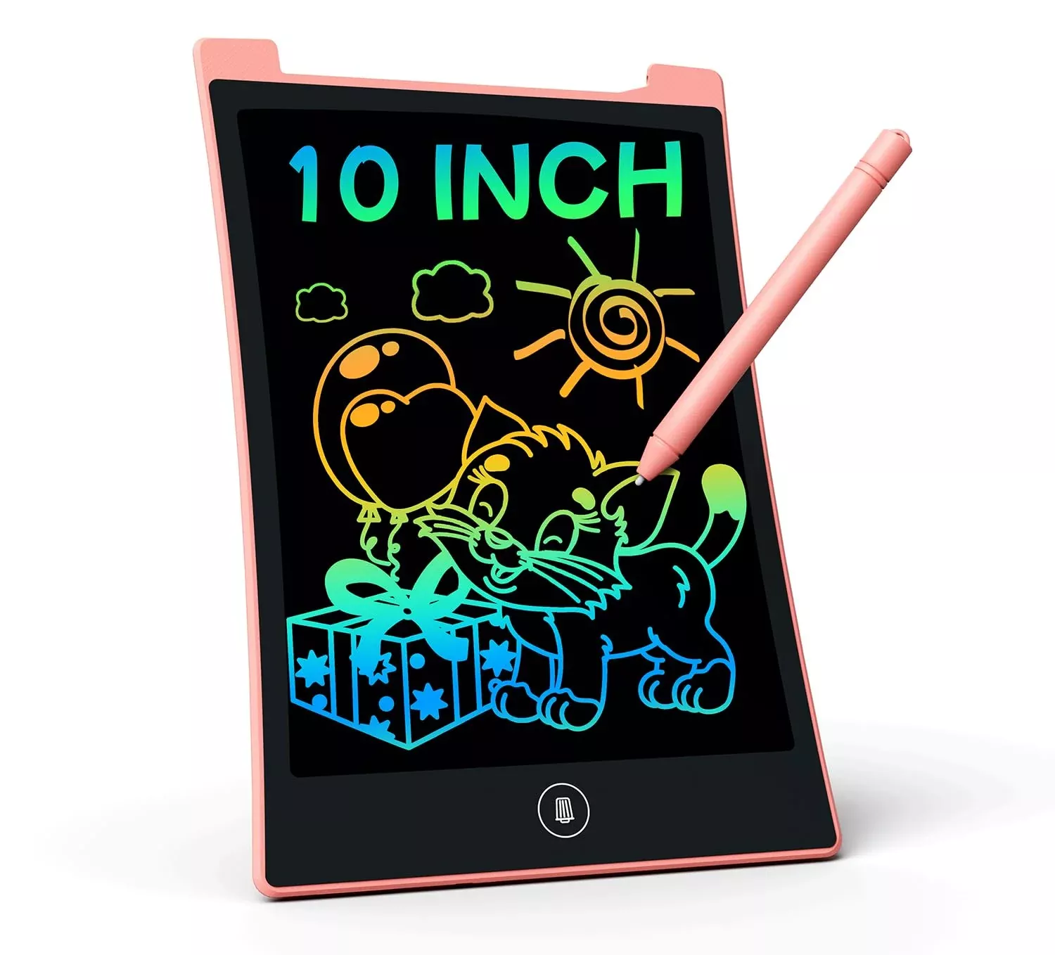 KOKODI 10 Inch LCD Writing Tablet for Kids - Pink Drawing Board