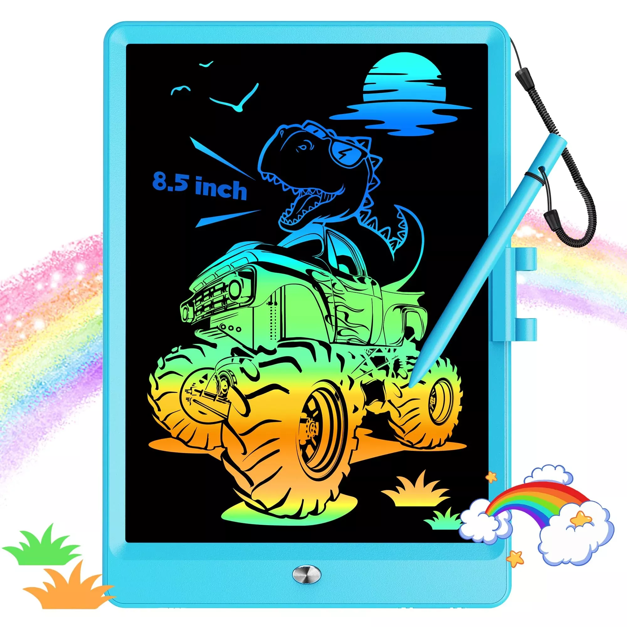 Kokodi 8.5 Inch Lcd Writing Tablet With Anti-Lost Stylus, Erasable Doo