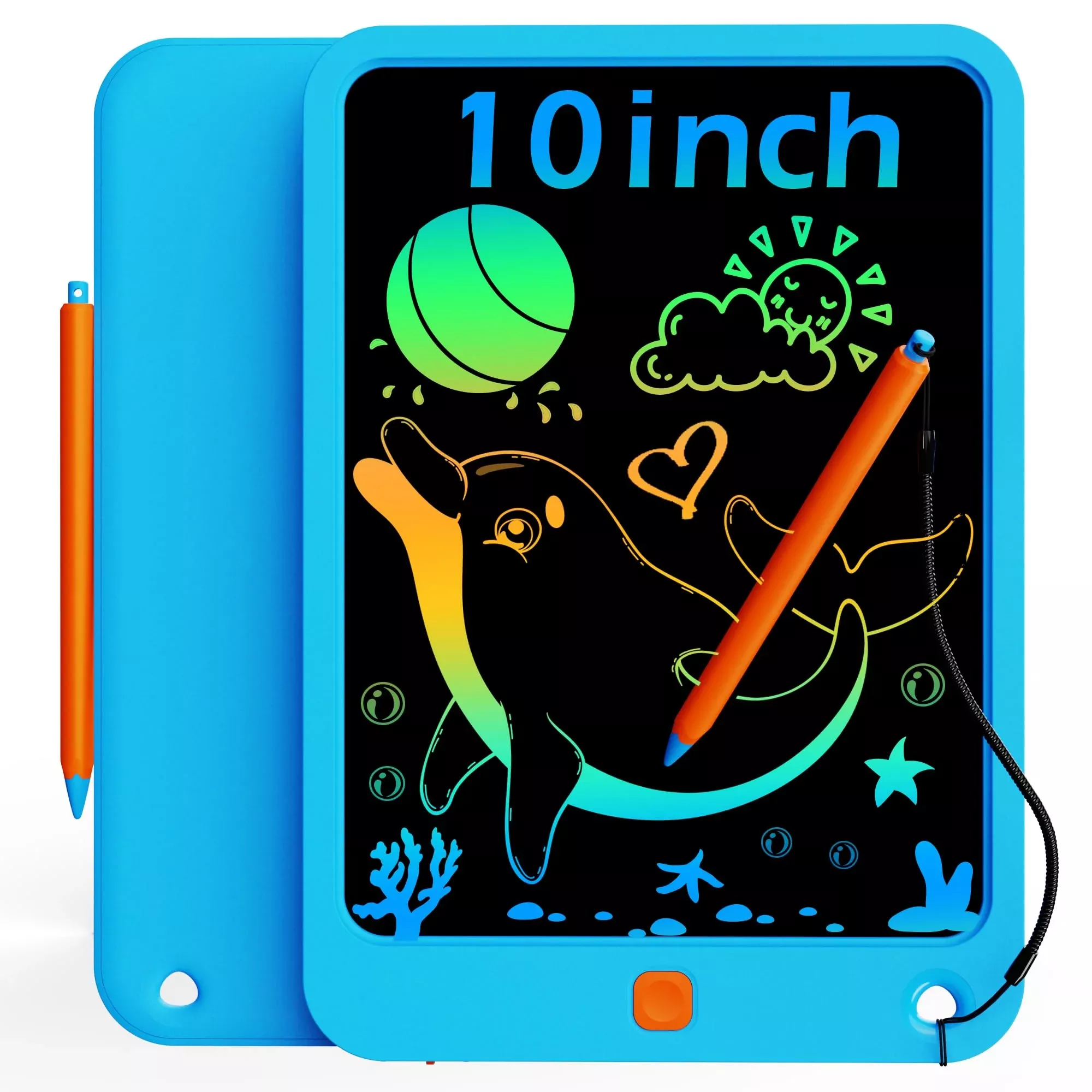 KOKODI Kids LCD Writing Tablet 10 Inch Blue Educational Doodle Board
