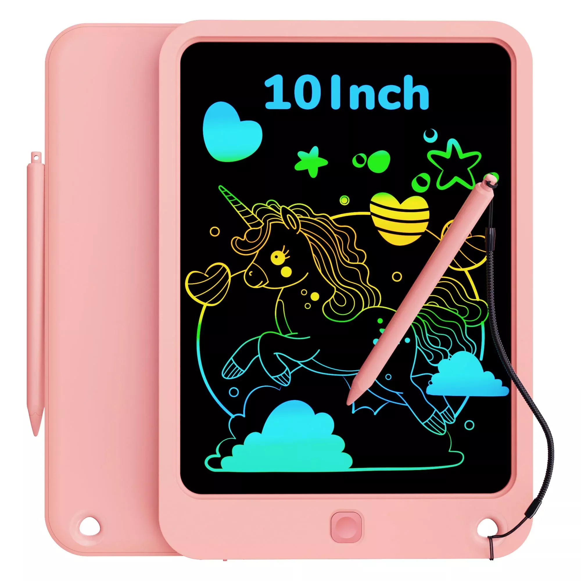 KOKODI Kids LCD Writing Tablet 10" Pink Doodle Board for Ages 3