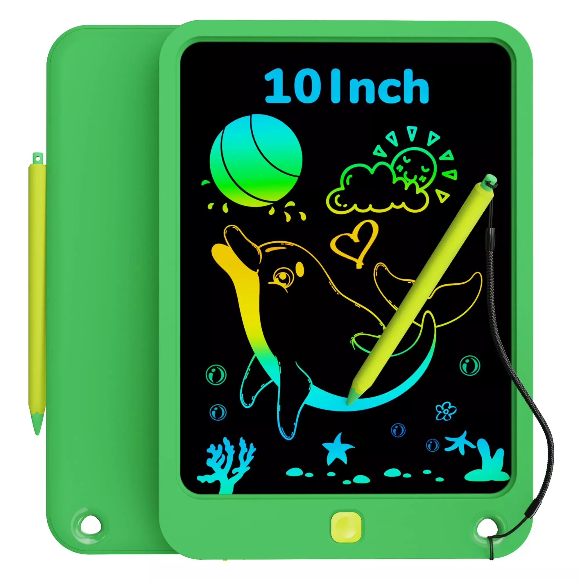 KOKODI LCD Writing Tablet 10" Green for Kids - Durable Doodle Board