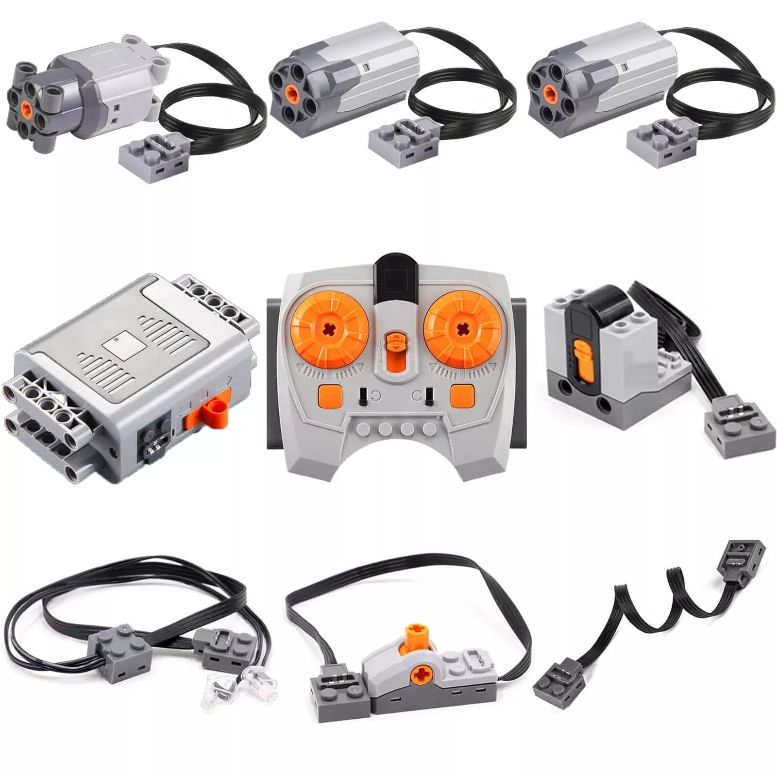 KuroShine Motor Kit for Lego - 9 in 1 Remote Control Set with Battery