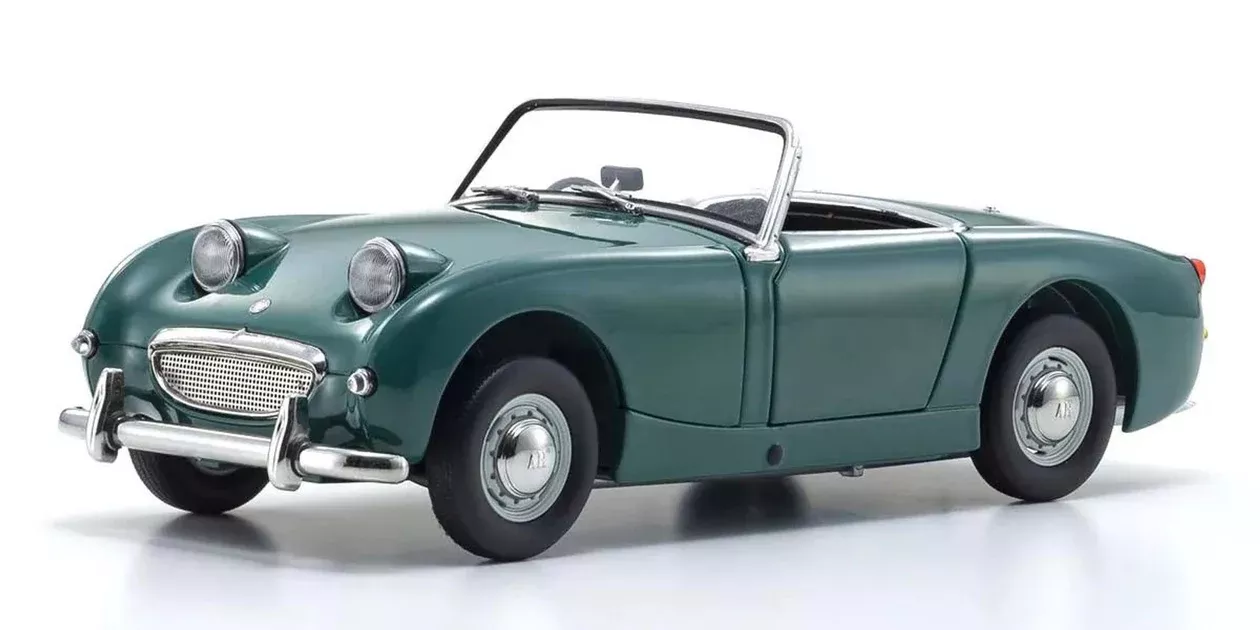 Kyosho Diecast KS08953LG 1/18 Scale Austin Healey Sprite, Leaf Green