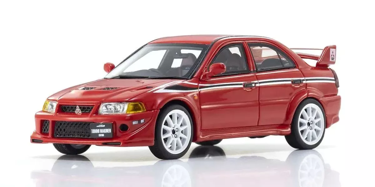 Kyosho Diecast KSR43116R 1/43 Mitsubishi Lancer Evolution VI (Red)