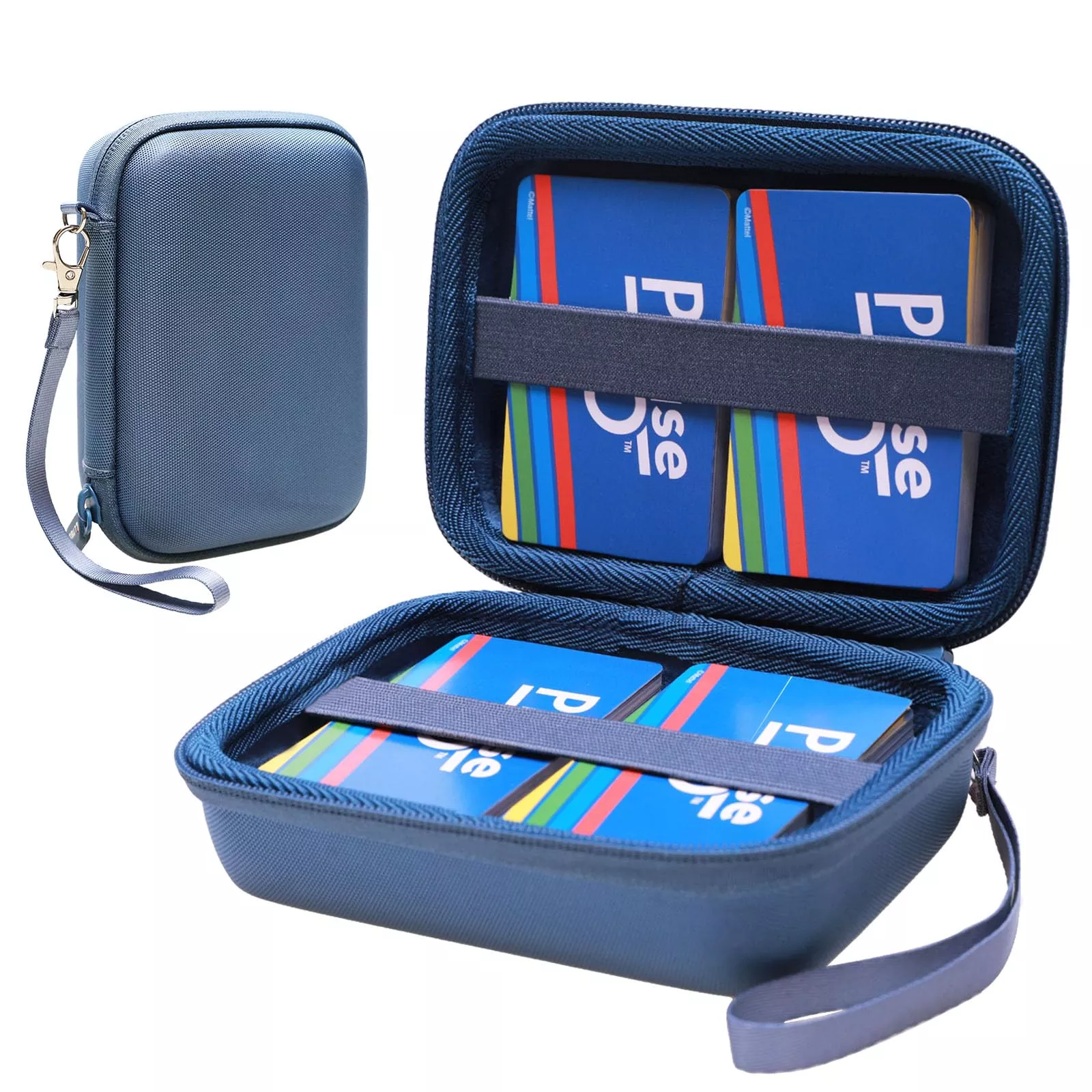 L LTGEM Card Game Case for Pokémon, Large, Blue, EVA Material