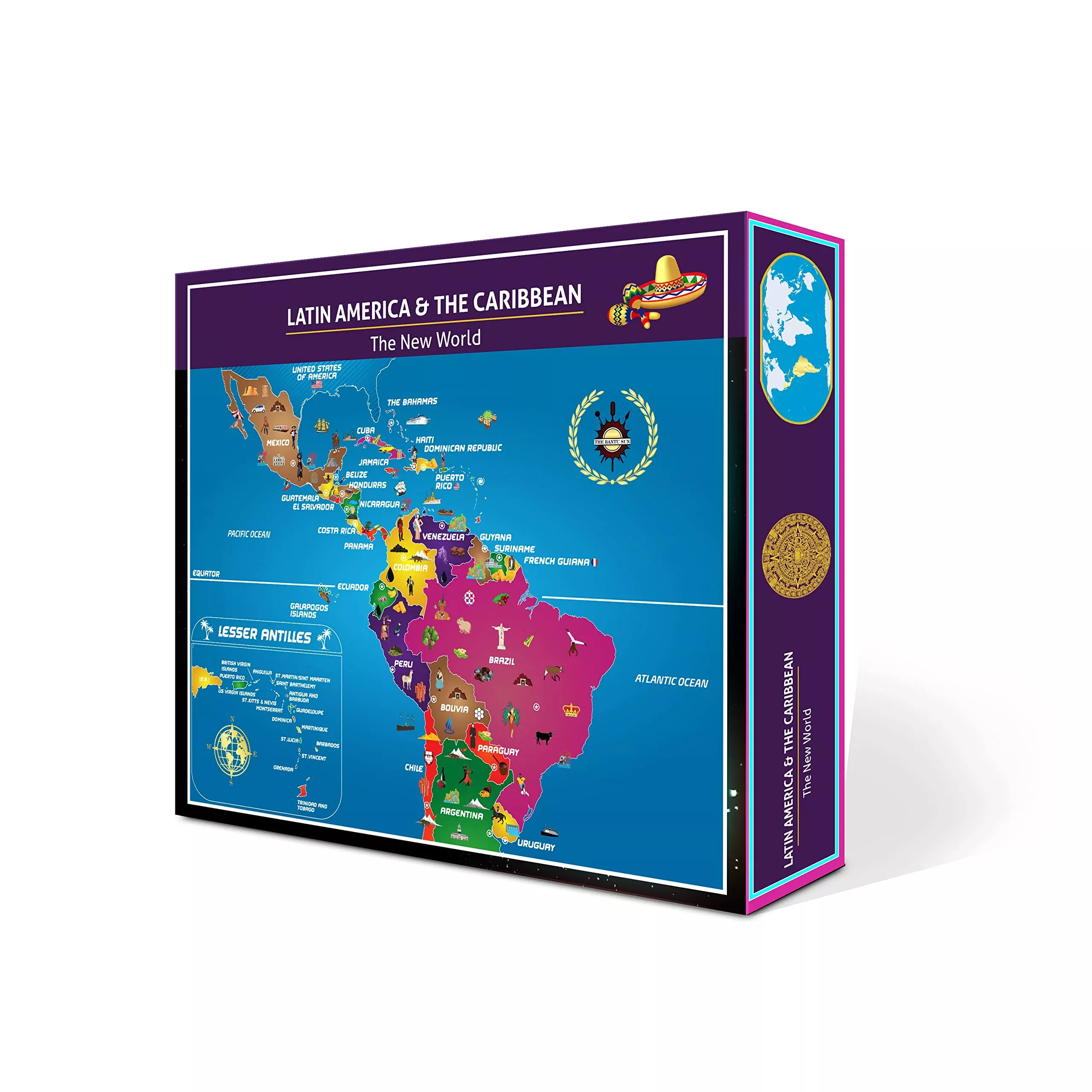 Latin America & Caribbean Map Puzzle - Map Of South America - Jigsaw P