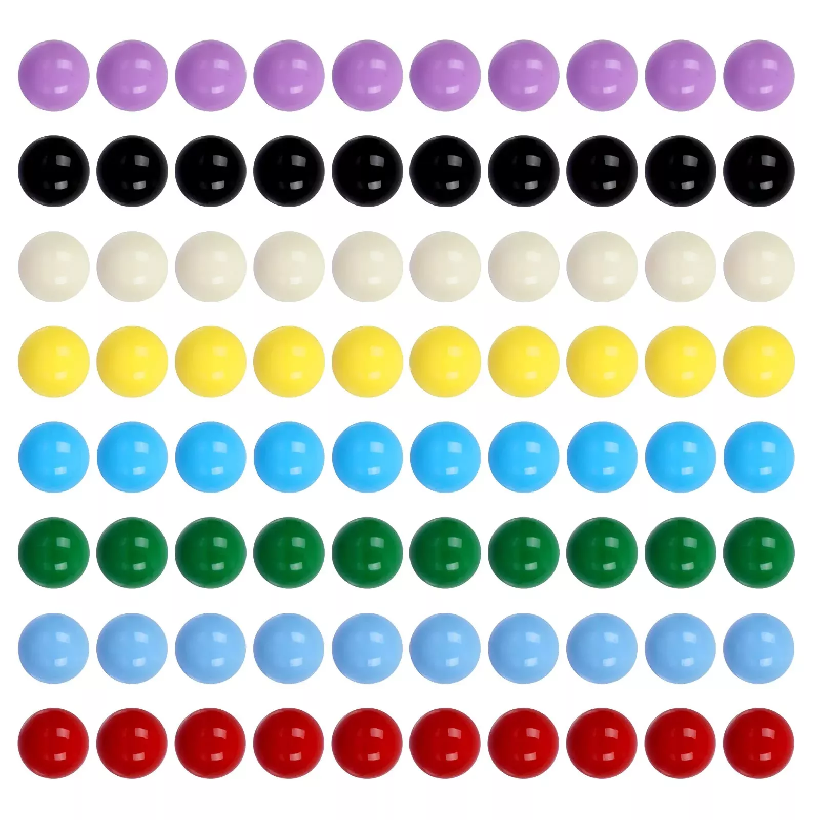 Laviesto Acrylic Colored Balls for Chinese Checkers, 14mm, 80pcs