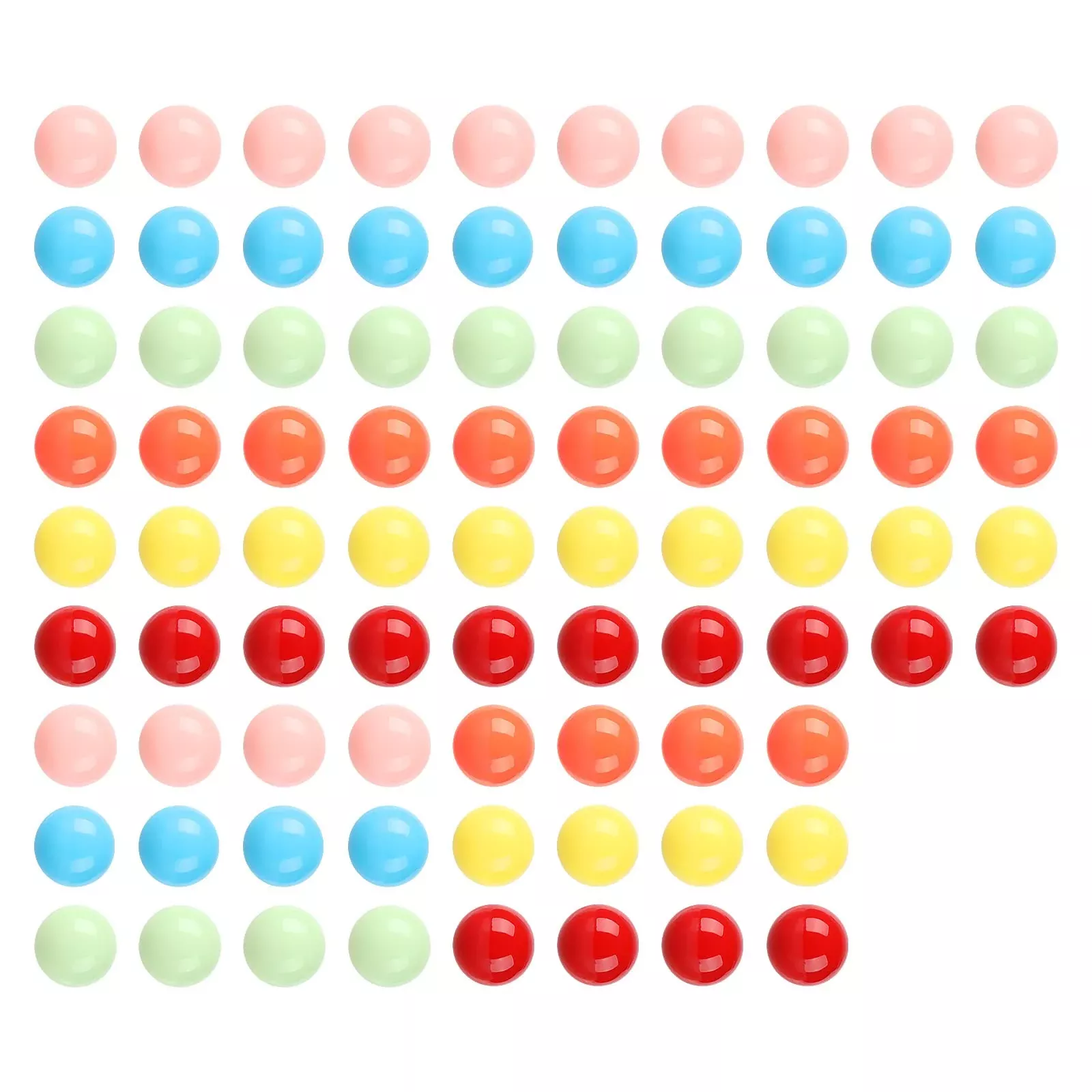 Laviesto Acrylic Marble Balls Set for Board Games, 84pcs, 0.47