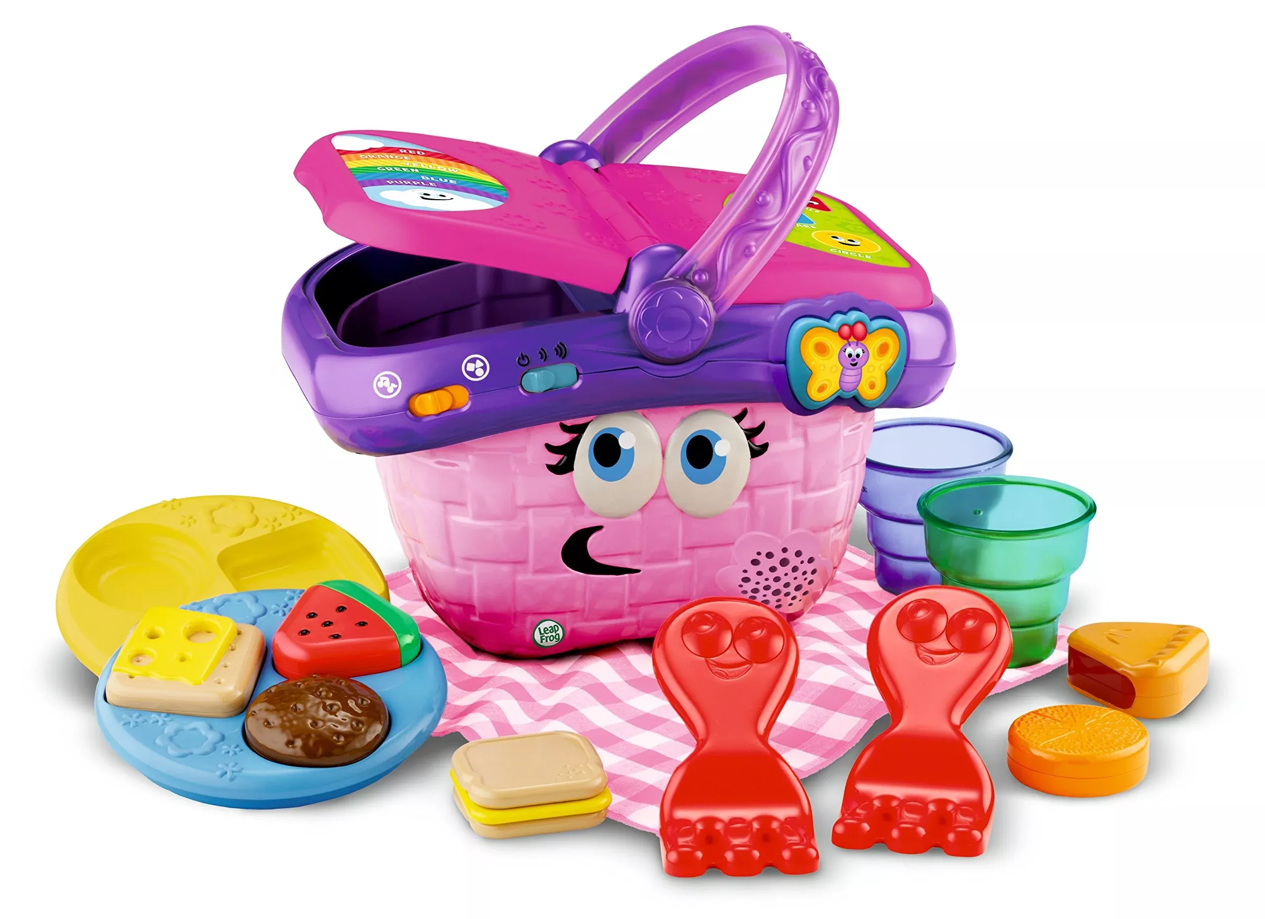 LeapFrog Shapes and Sharing Picnic Basket, 14 pcs, Multicolor, Plastic