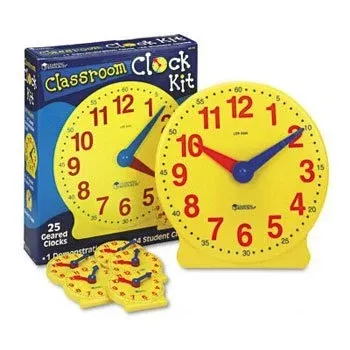 Learning Resources Classroom Clock Kit Clock,Classroom Kit (Pack Of2)