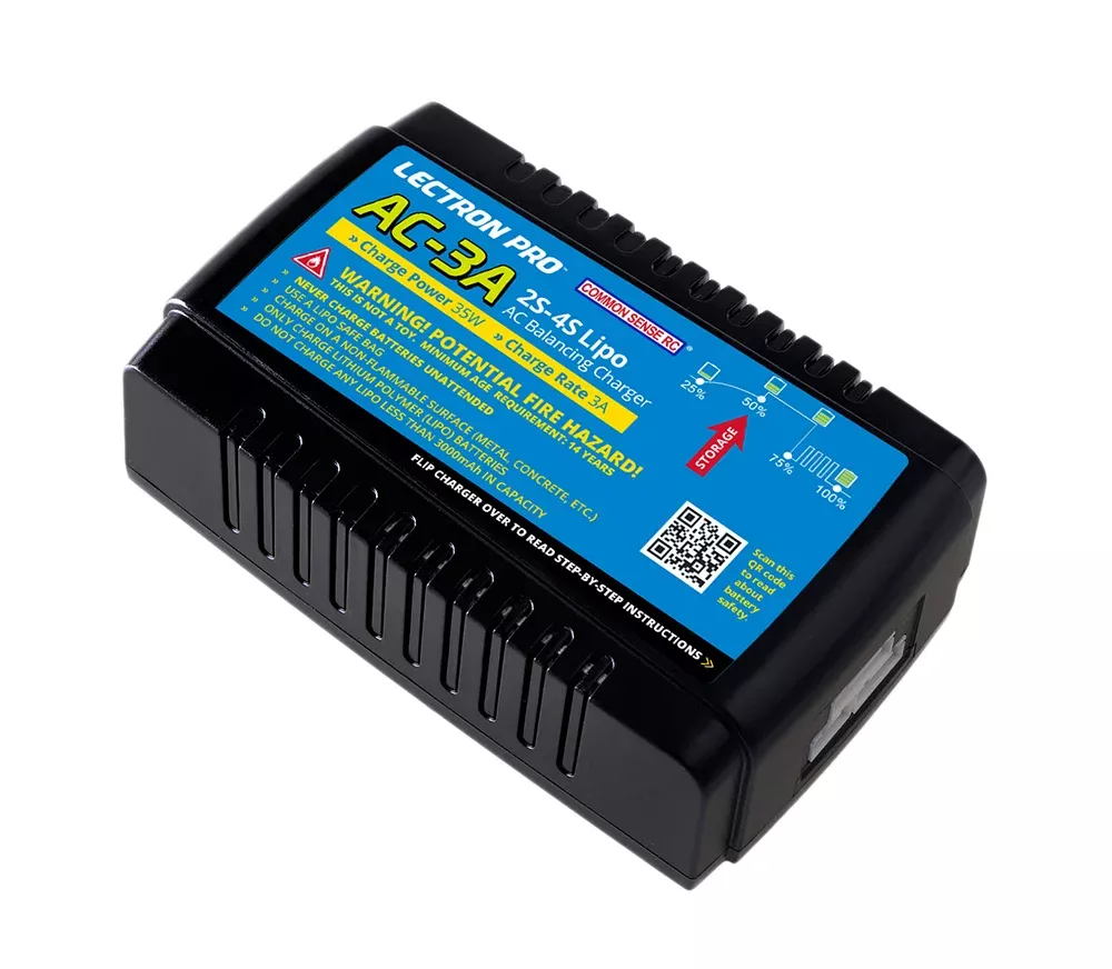 Lectron Pro AC-3A Compact Balancing Charger 2S-4S