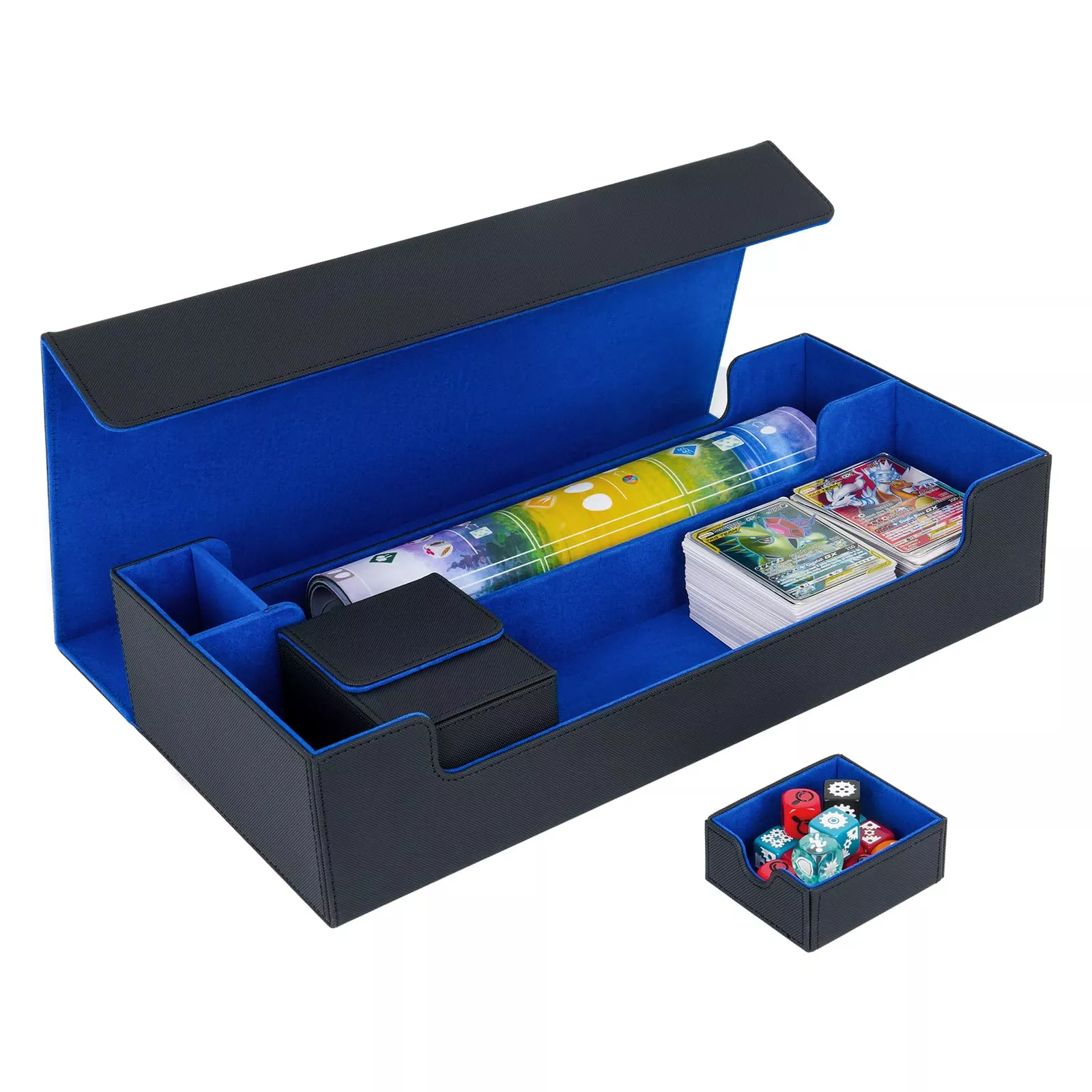 Leforz Card Deck Box,X-Large Premium Card Game Deck Storage Box Fits 5