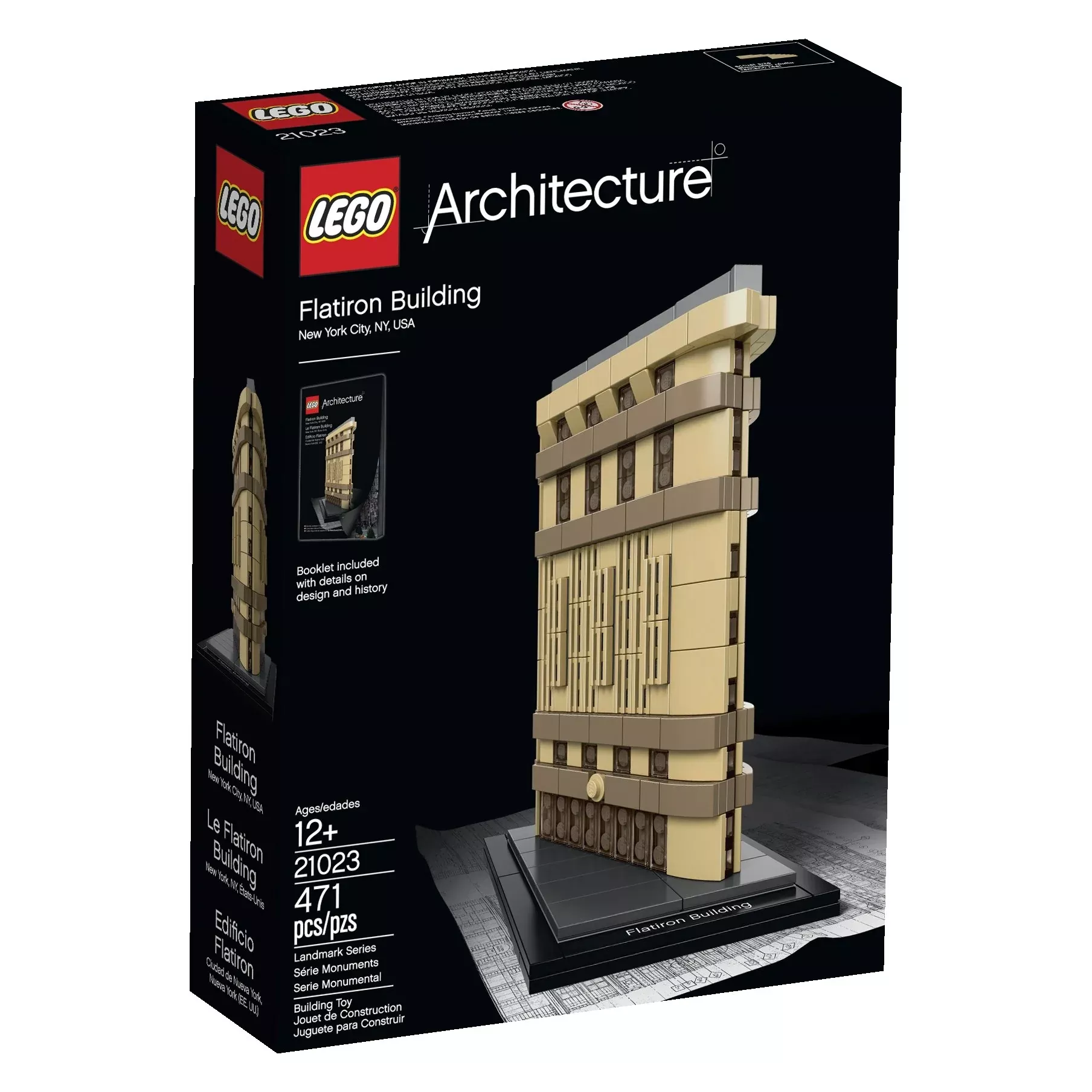 LEGO Architecture Flatiron Building 21023 Building Kit, Brown, Plastic