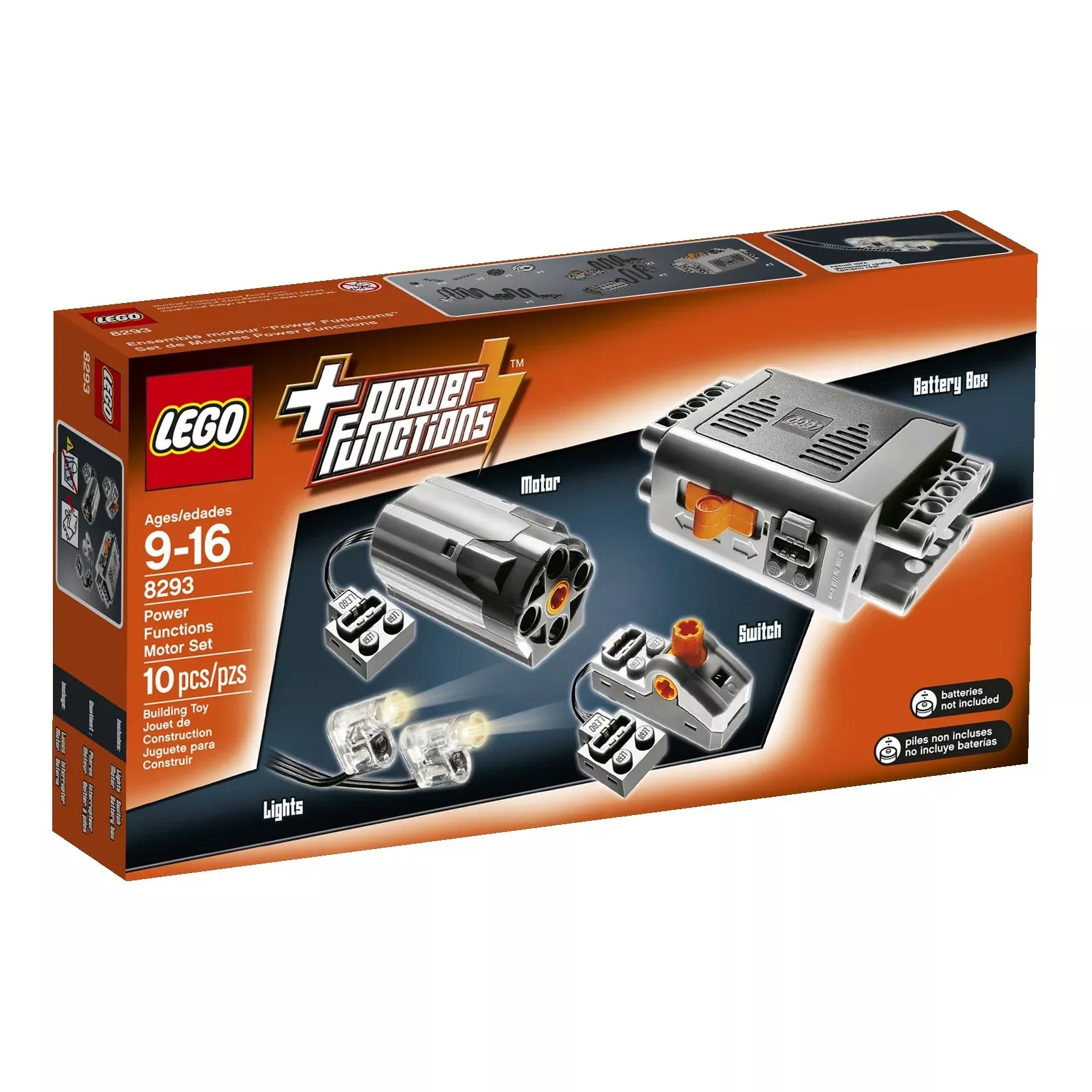 LEGO TECHNIC Power Functions Motor Set 8293 - Medium Orange Building K