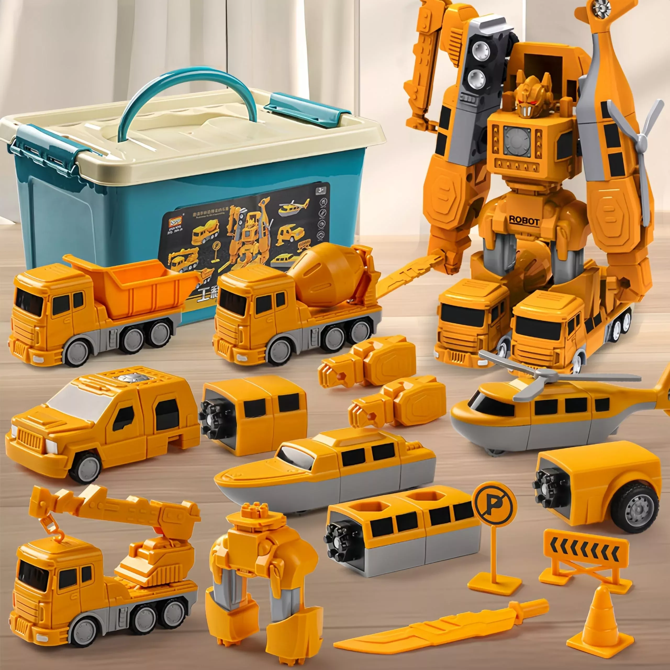 Leidu Mangetic Transform Engineering Car Assembled Toys, Transforming