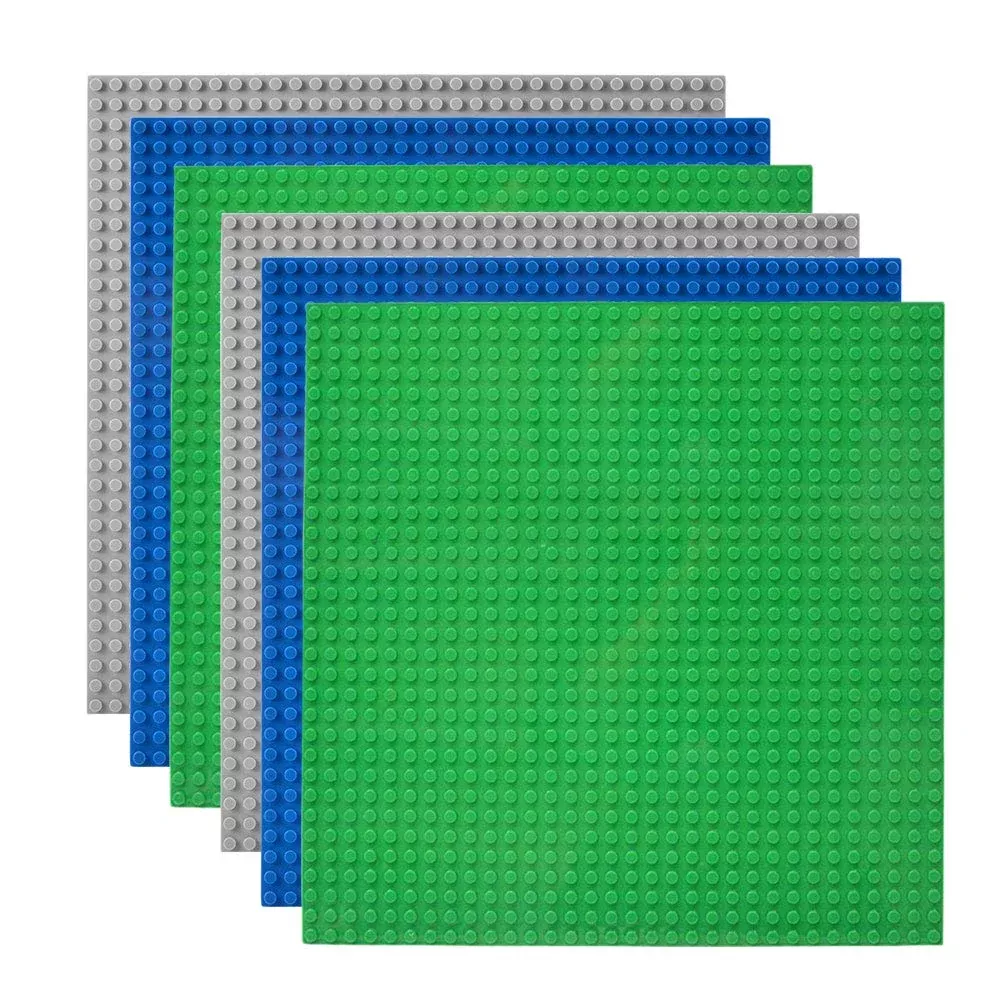 Lekebaby Baseplates 10" x 10" Classic 6 Pack Multicolored