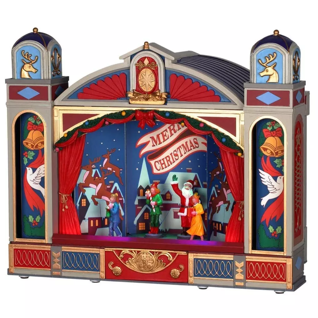 Lemax Village Collection Christmas Ballet Stage, 12.72in, Red