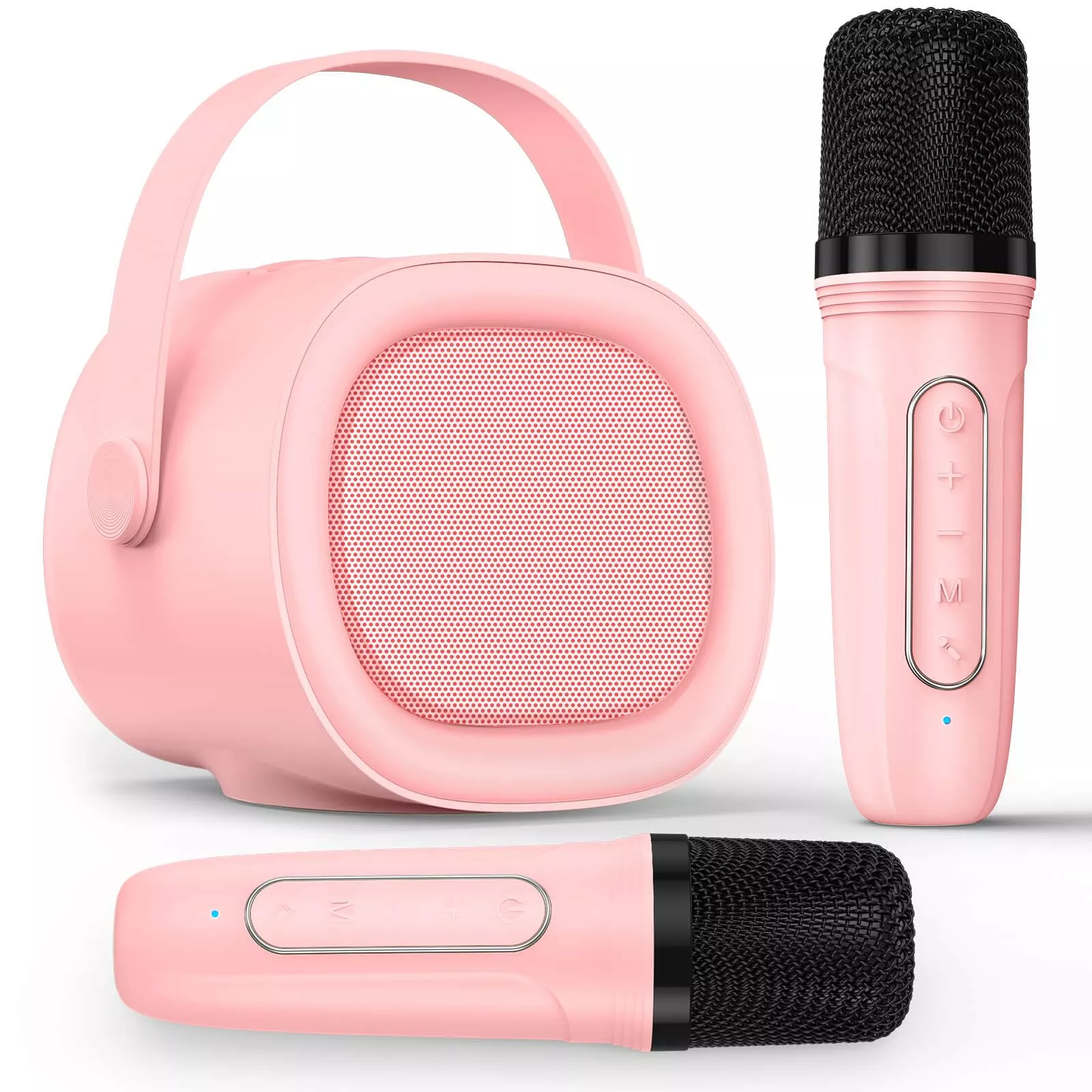 Lenrue Karaoke Machine For Kids With 2 Wireless Microphone, 4 Magic Vo