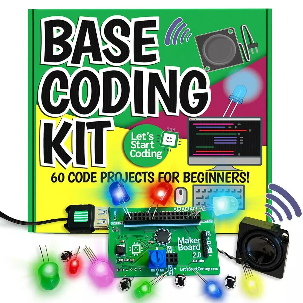 Let's Start Coding STEM Coding Kit for Kids 8-12, Small, Green
