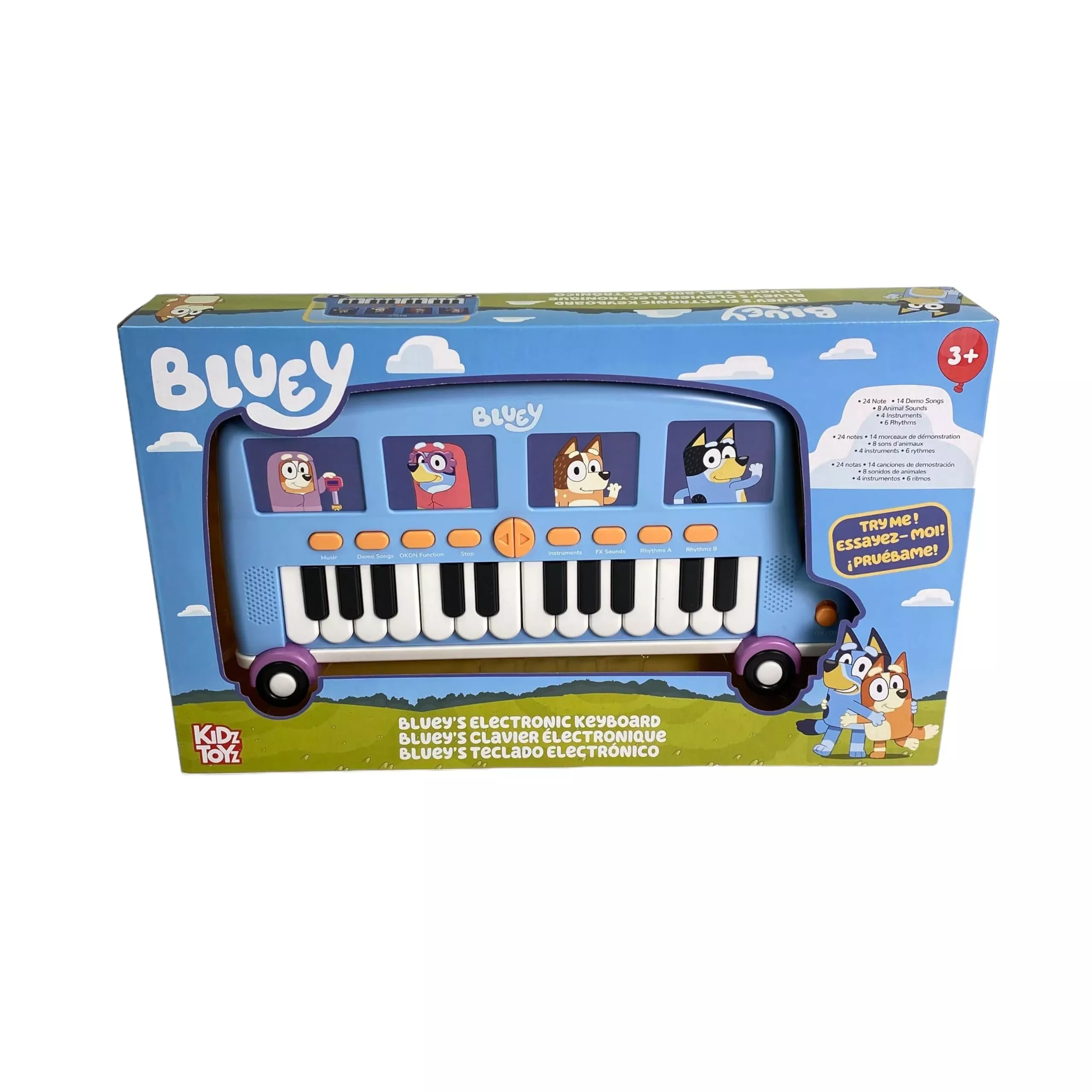 LICENSE 2 PLAY Bluey Bus Keyboard Miniature Ages 3+ Interactive Music