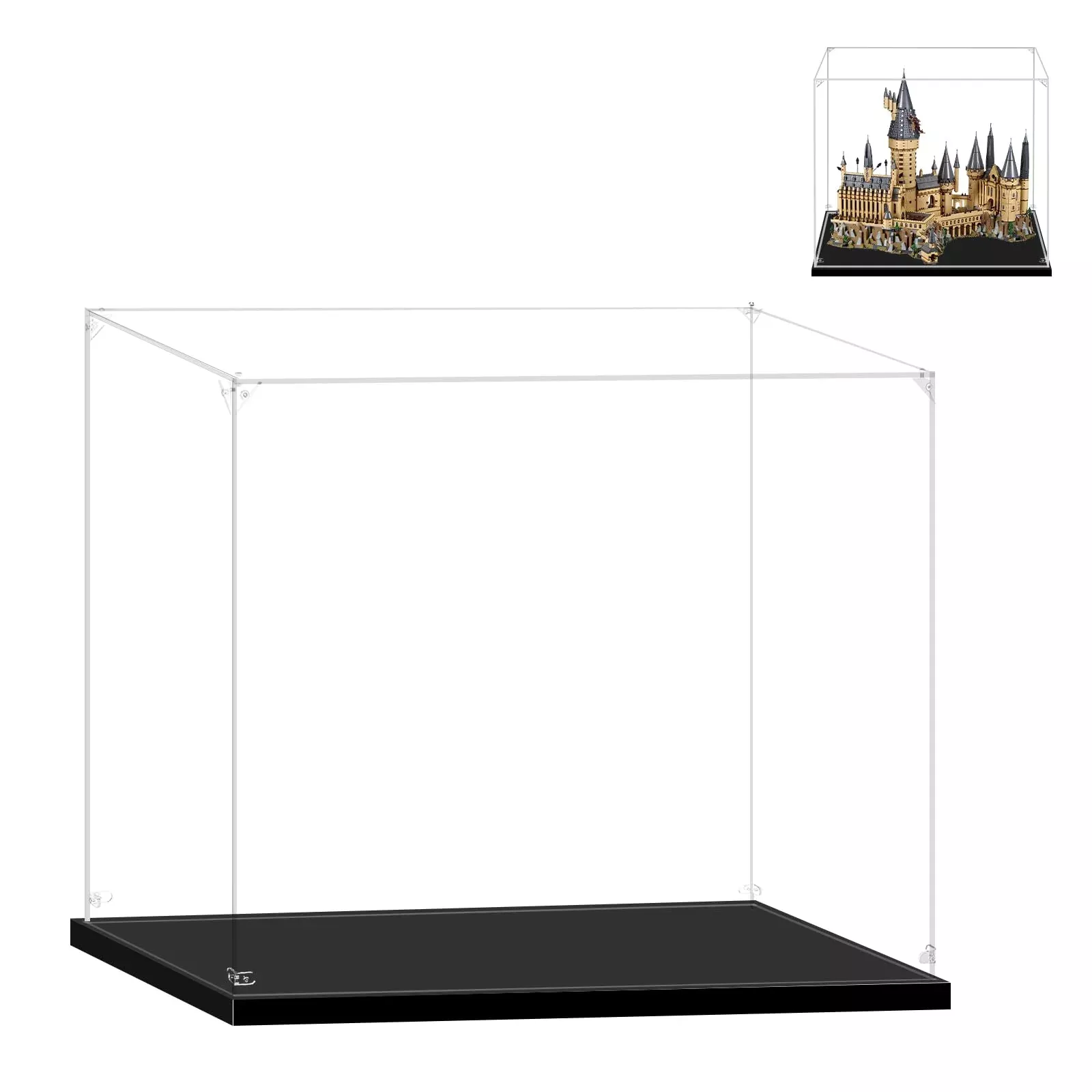 LILIKAKA Display Case for Lego 71043/11377, Transparent, 28