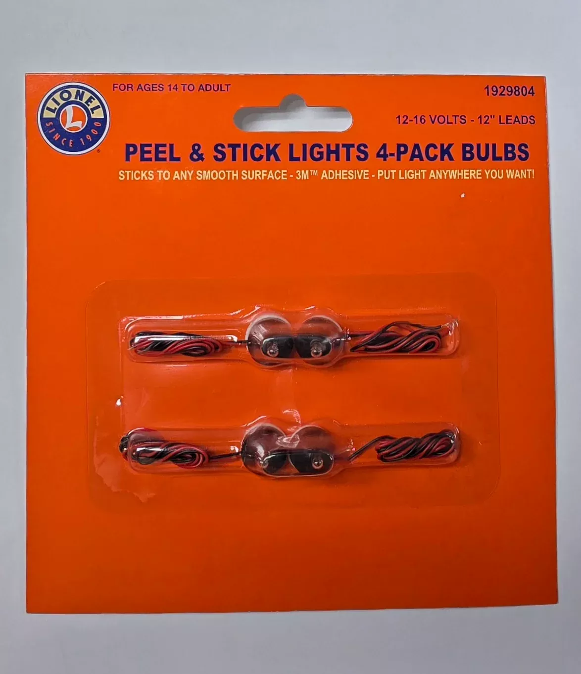 Lionel 1929804 Peel and Stick Lights 4 Pack