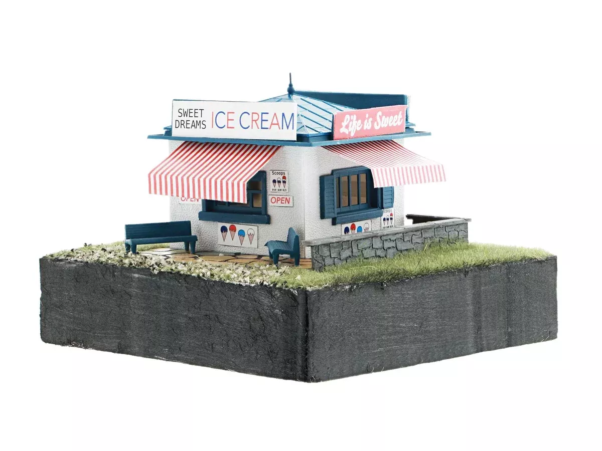 Lionel 2167060 HO Scale Ice Cream Shop Kit