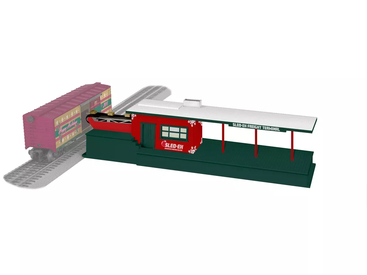 Lionel 2429060 O Gauge Sled-Ex Operating Freight Terminal (Plug - Expand - Play)
